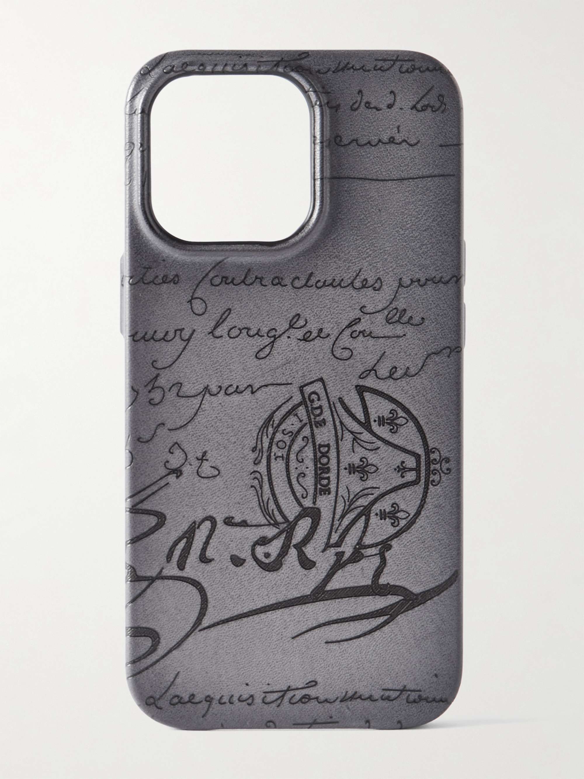 BERLUTI Scritto Venezia Leather iPhone 13 Pro Phone Case