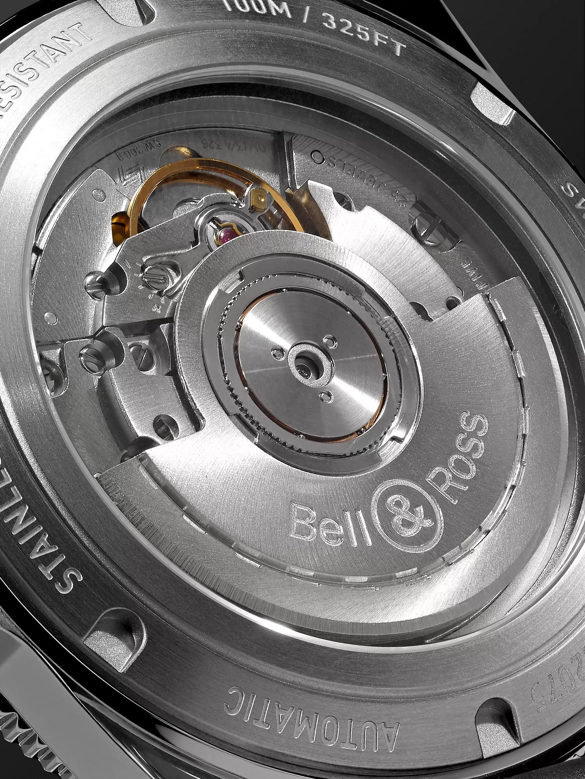BELL & ROSS BR V2-92 Steel Heritage Automatic 41mm Stainless Steel and Rubber Watch, Ref. No. BRV292-HER-ST/SRB