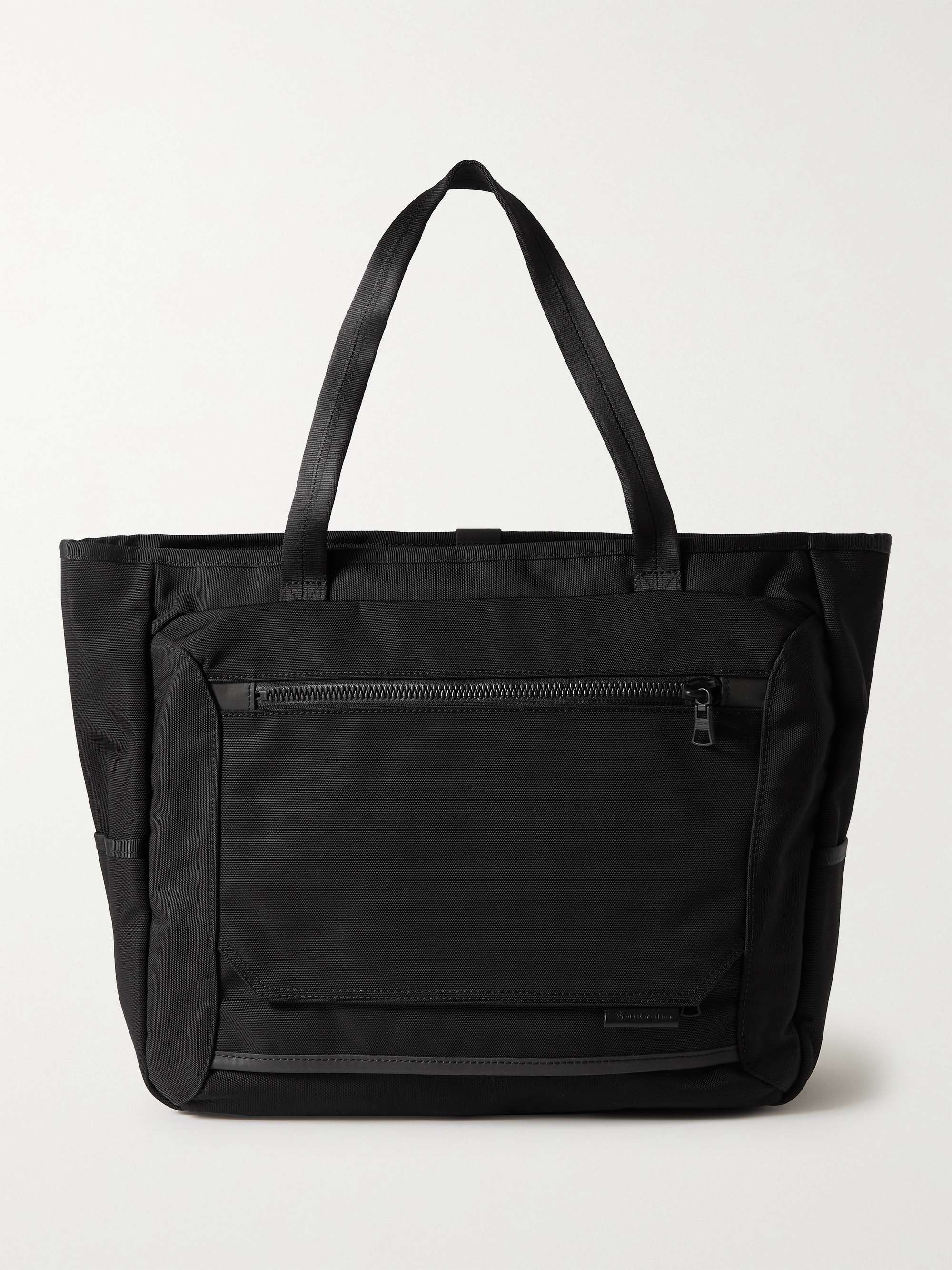 MASTER-PIECE Wall Leather-Trimmed CORDURA Tote Bag