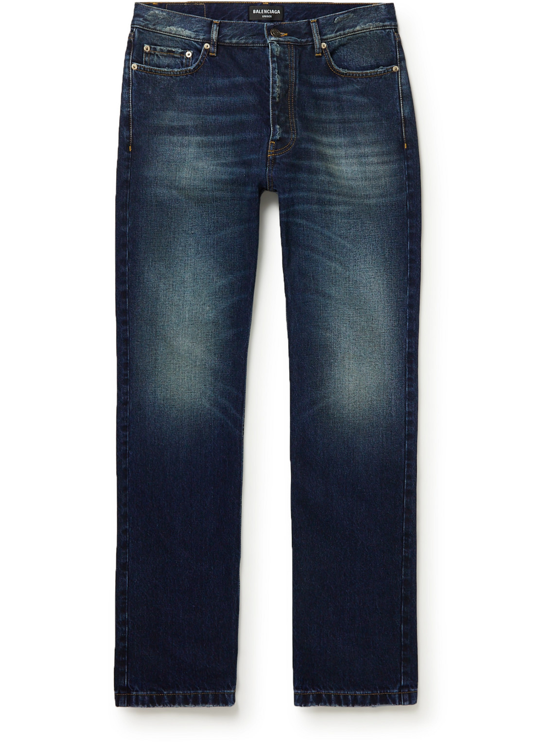 Balenciaga Straight-Leg Distressed Jeans