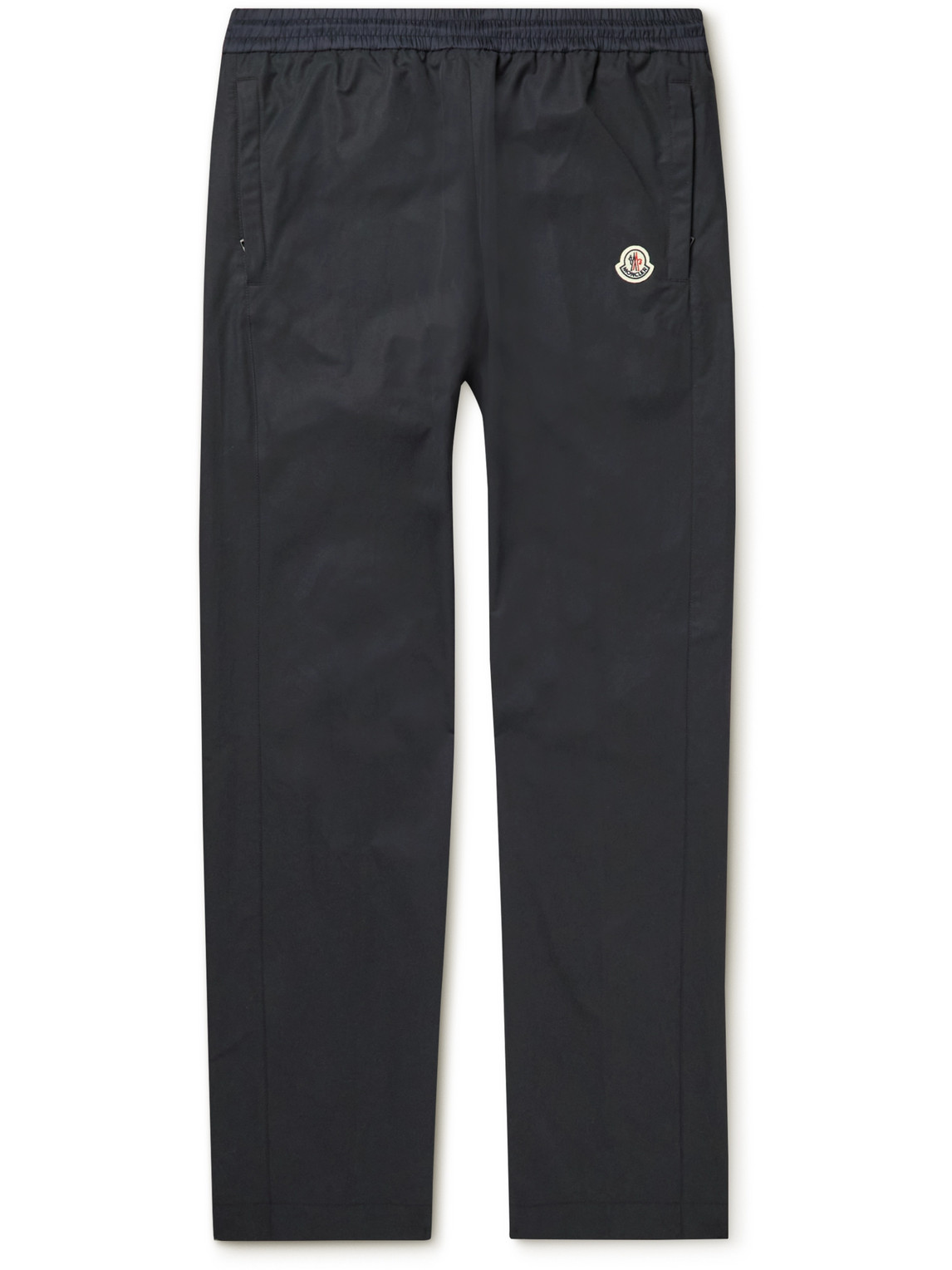 Moncler Straight-Leg Logo-Print Cotton-Blend Shell Track Pants