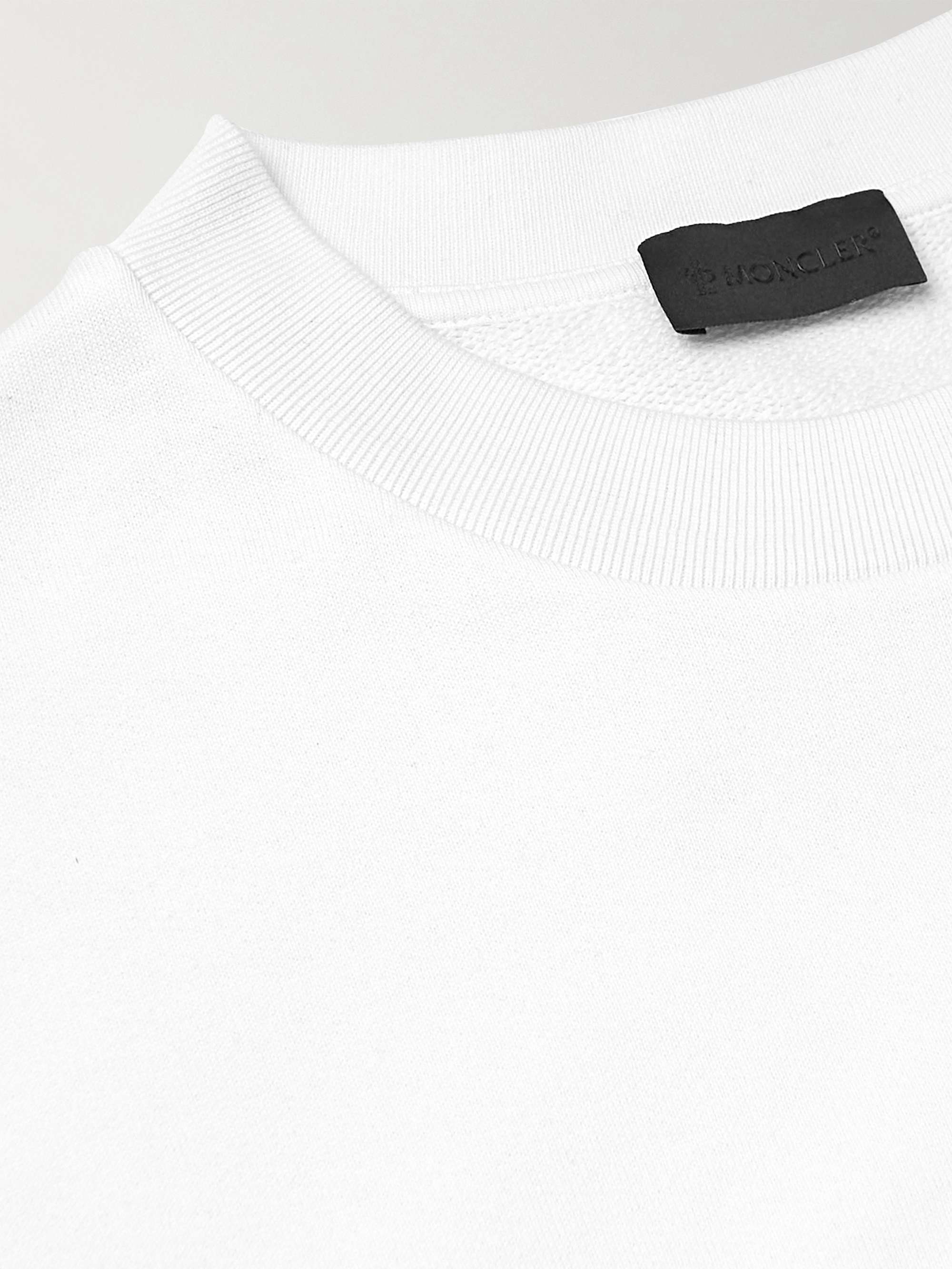 MONCLER Logo-Appliquéd Cotton-Jersey Sweatshirt