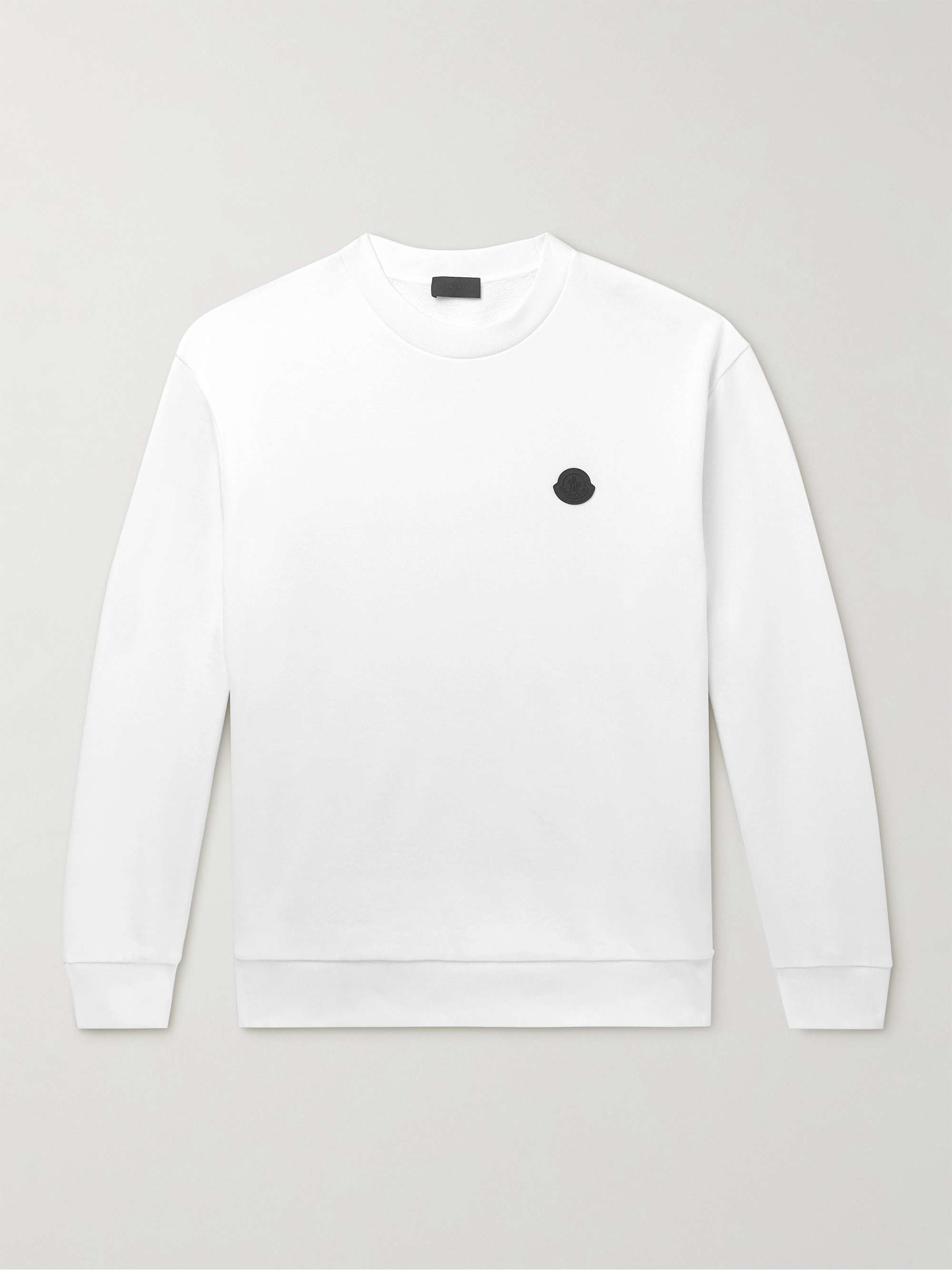 MONCLER Logo-Appliquéd Cotton-Jersey Sweatshirt