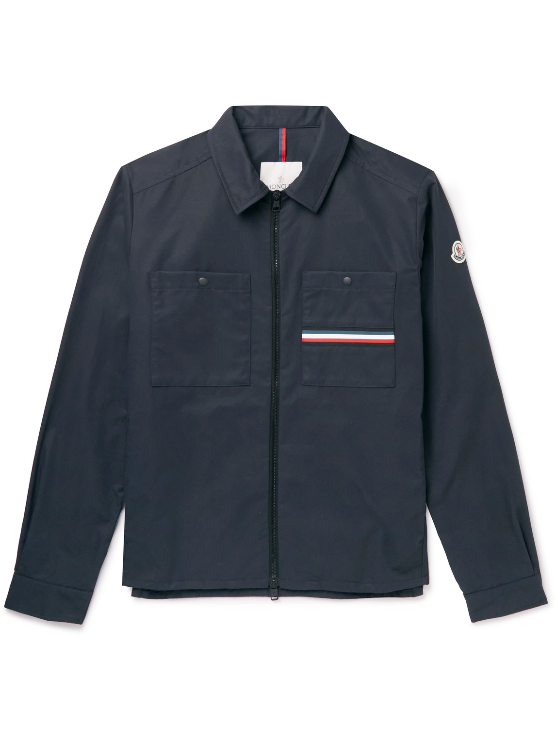 Akahito Logo-Appliquéd Cotton-Blend Blouson Jacket