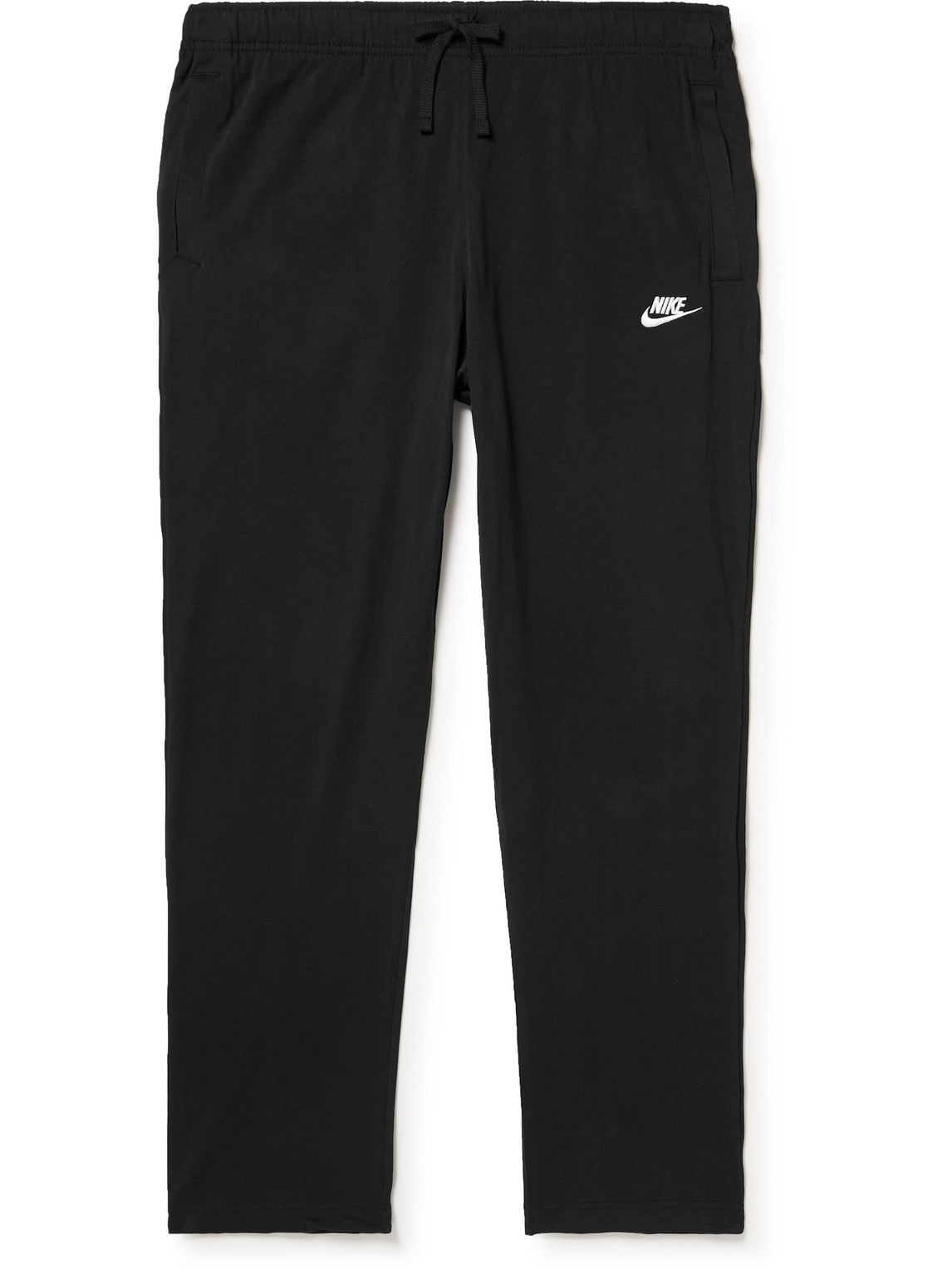 Nike Sportswear Club Tapered Logo-Embroidered Cotton-Jersey Sweatpants