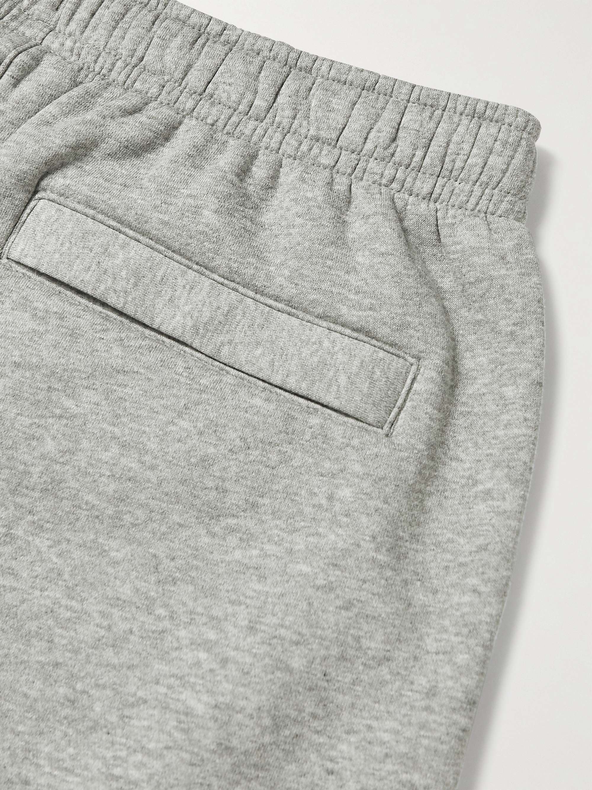 NIKE Sportswear Club Wide-Leg Logo-Print Cotton-Blend Jersey Shorts