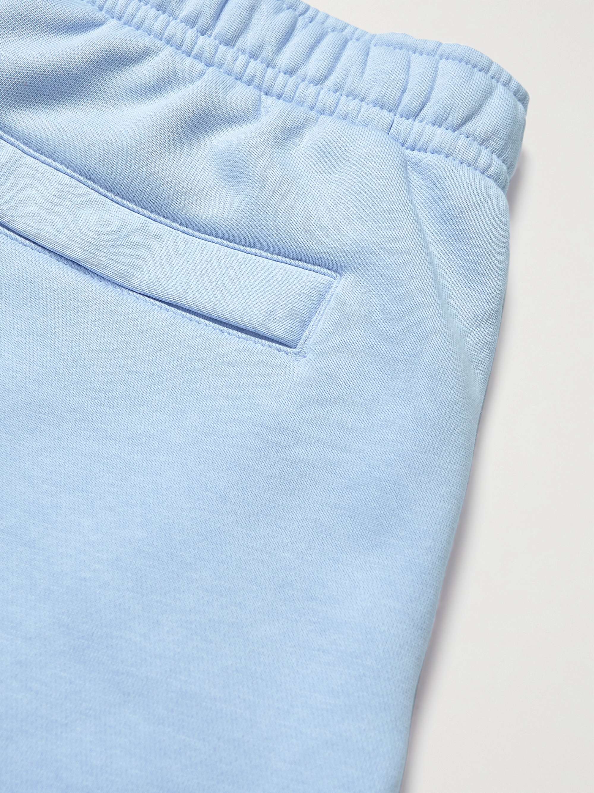 NIKE NSW Club Wide-Leg Logo-Print Cotton-Blend Jersey Shorts