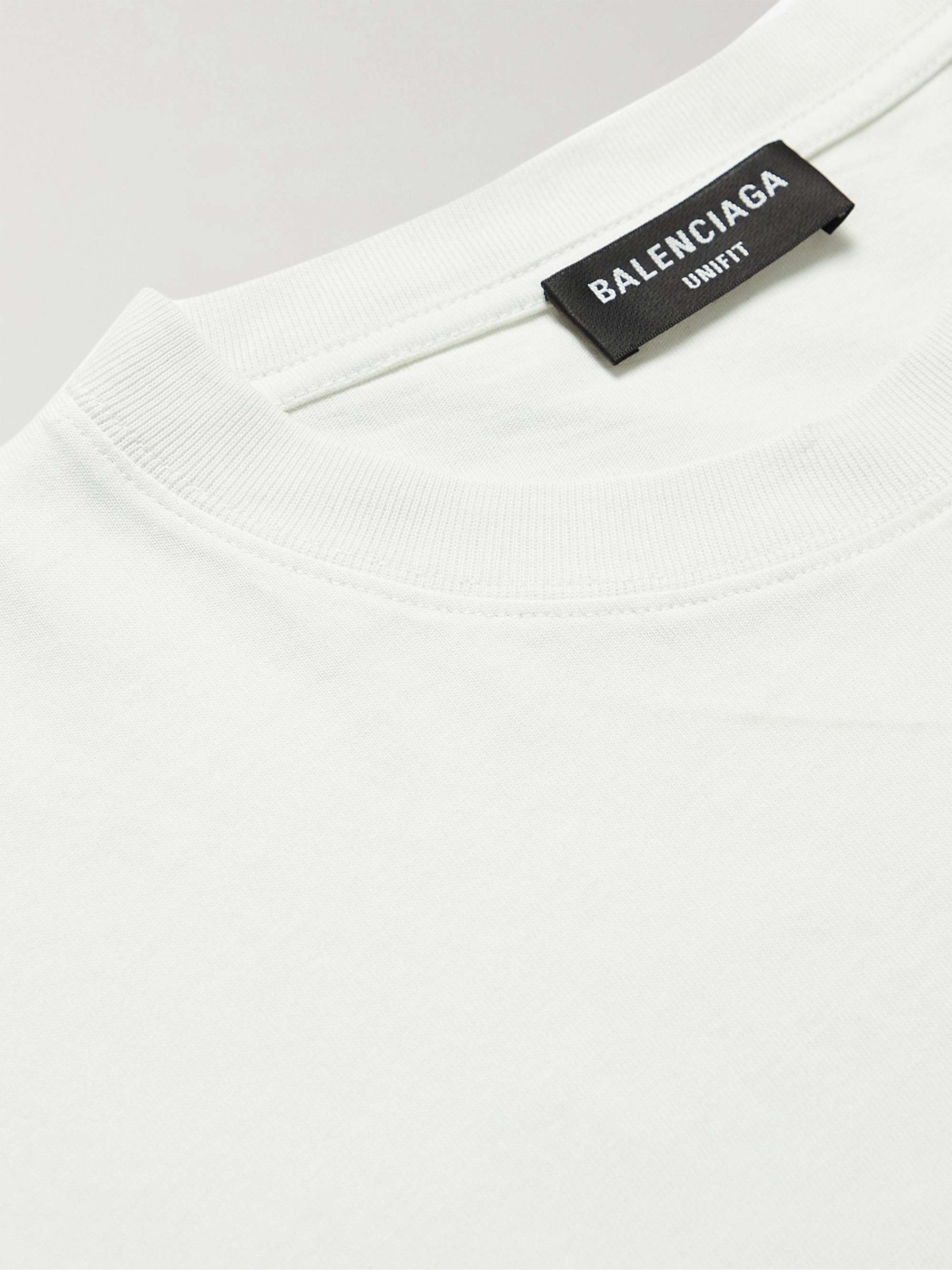 BALENCIAGA Printed Cotton-Jersey T-Shirt