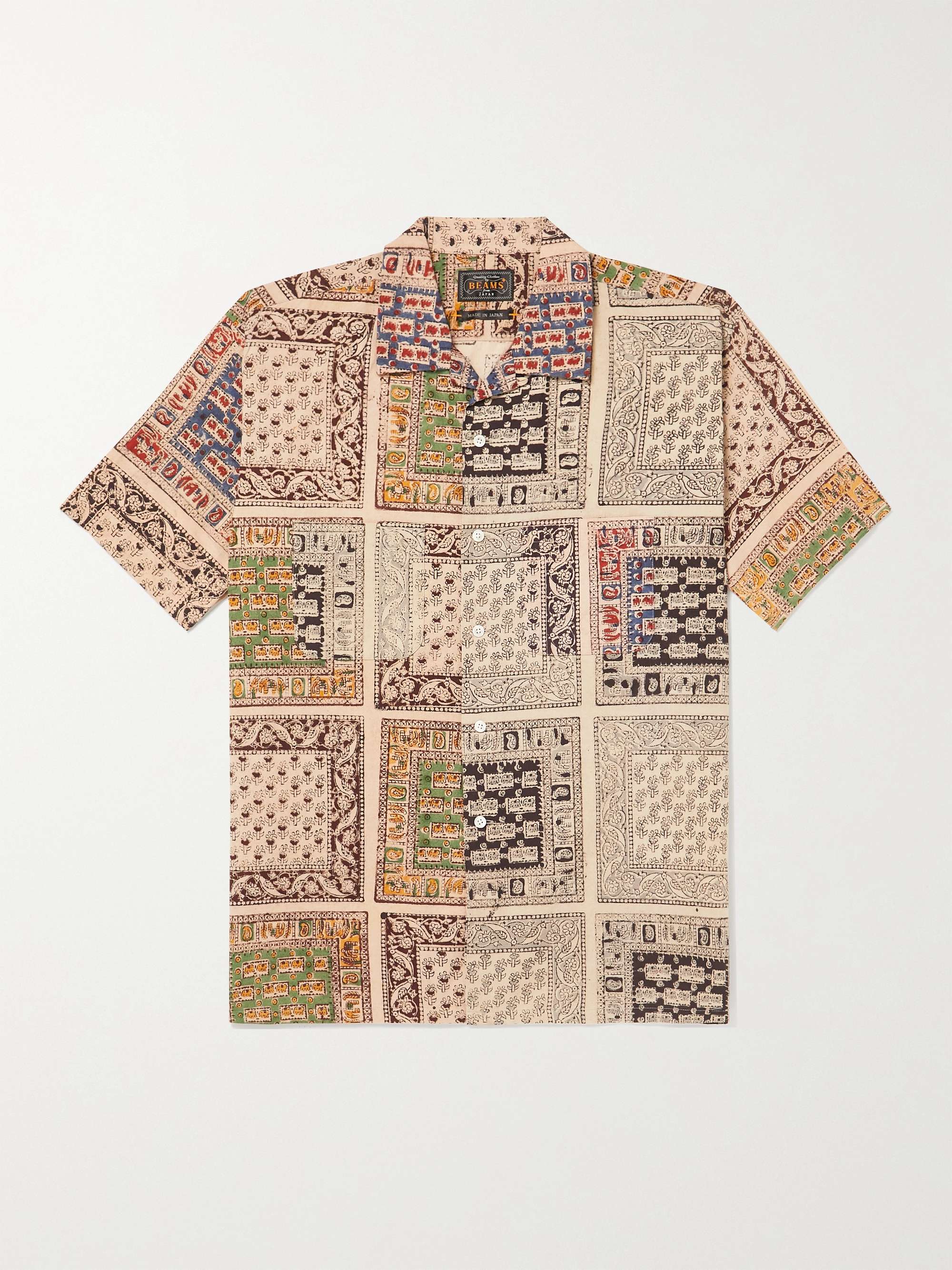 BEAMS PLUS Camp-Collar Printed Cotton Shirt
