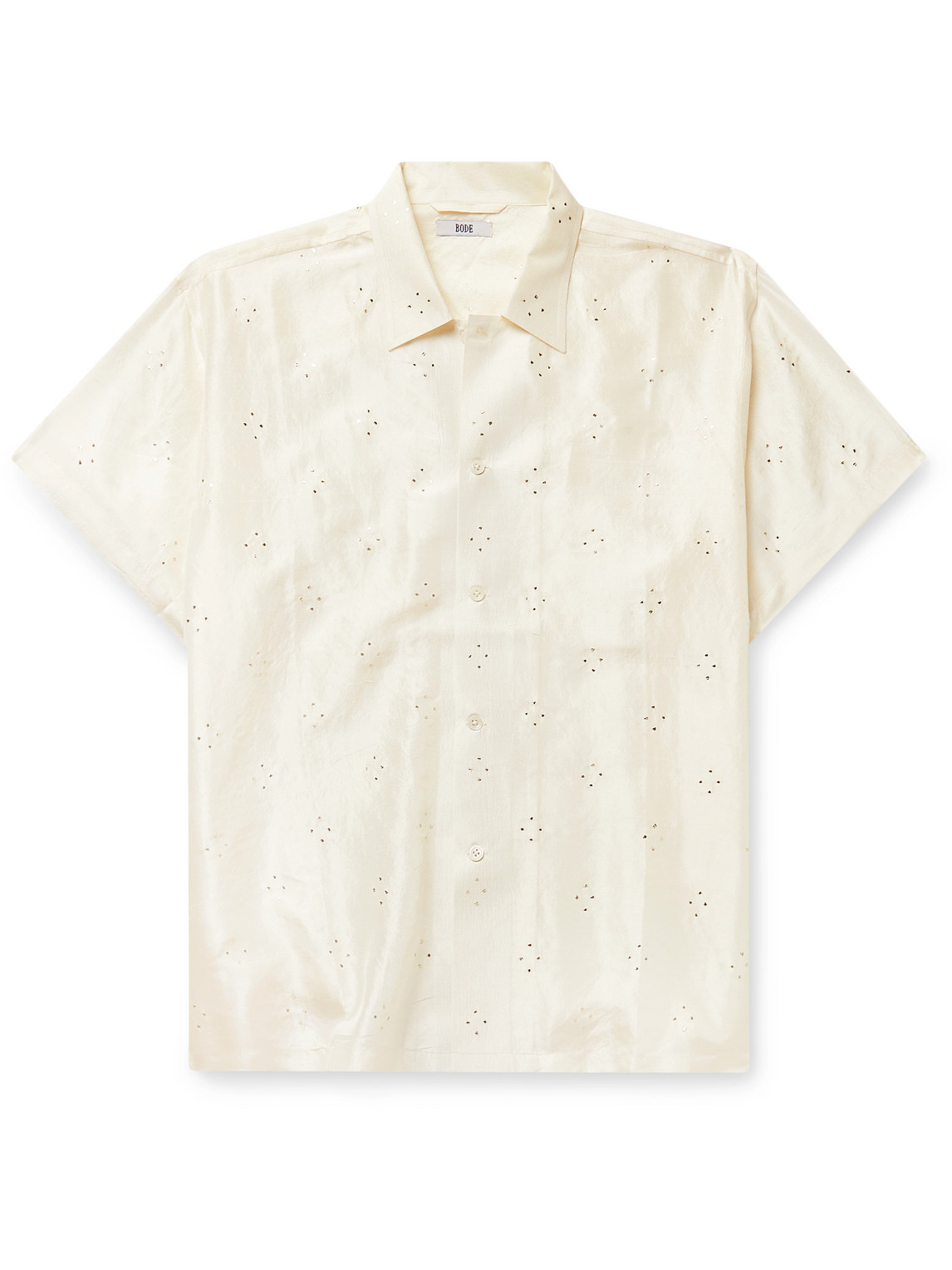 BODE Constellation Embroidered Silk Shirt