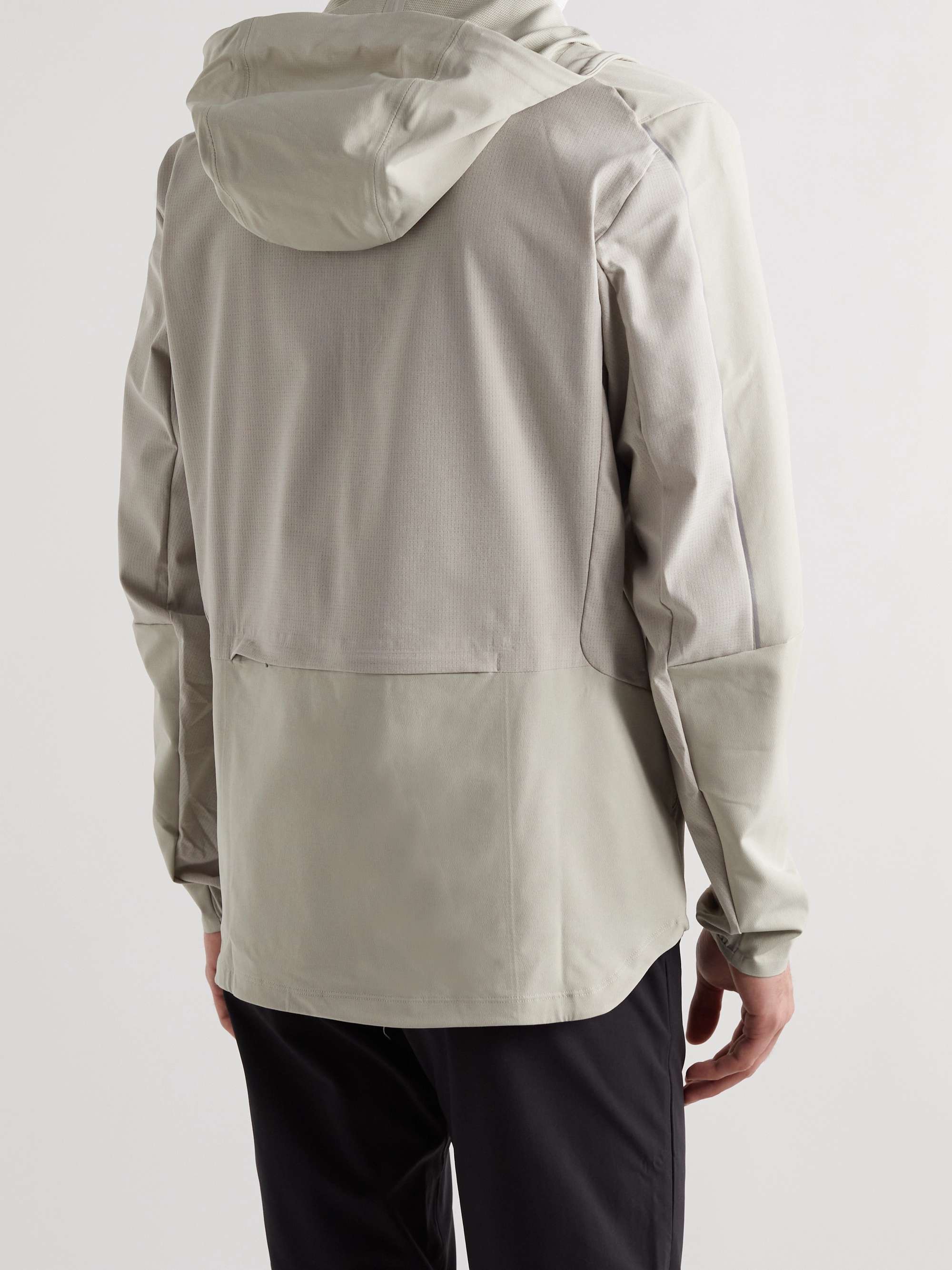 LULULEMON Warp Light WovenAir Mesh-Panelled Recycled Swift Hooded Jacket