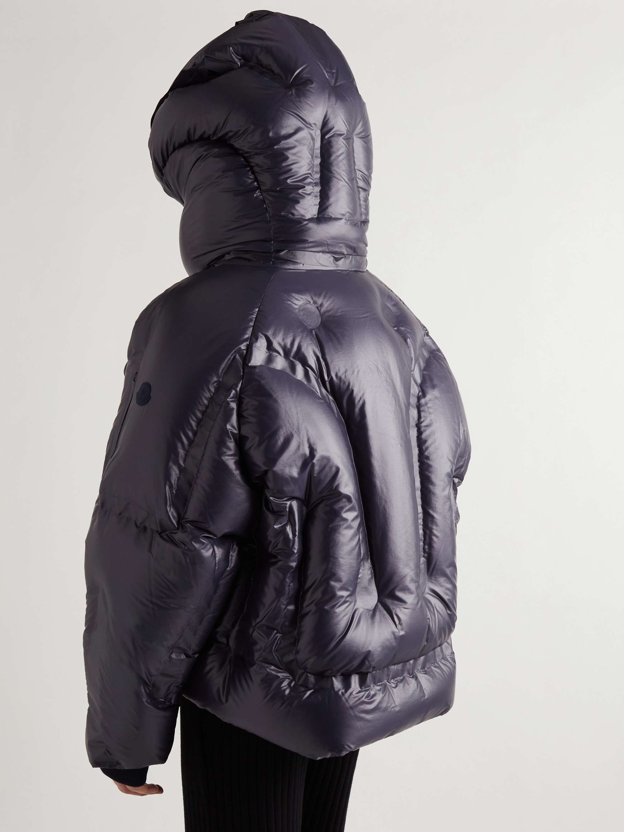 MONCLER GENIUS + Dingyun Zhang Josa Logo-Appliquéd Quilted Shell Hooded Down Jacket