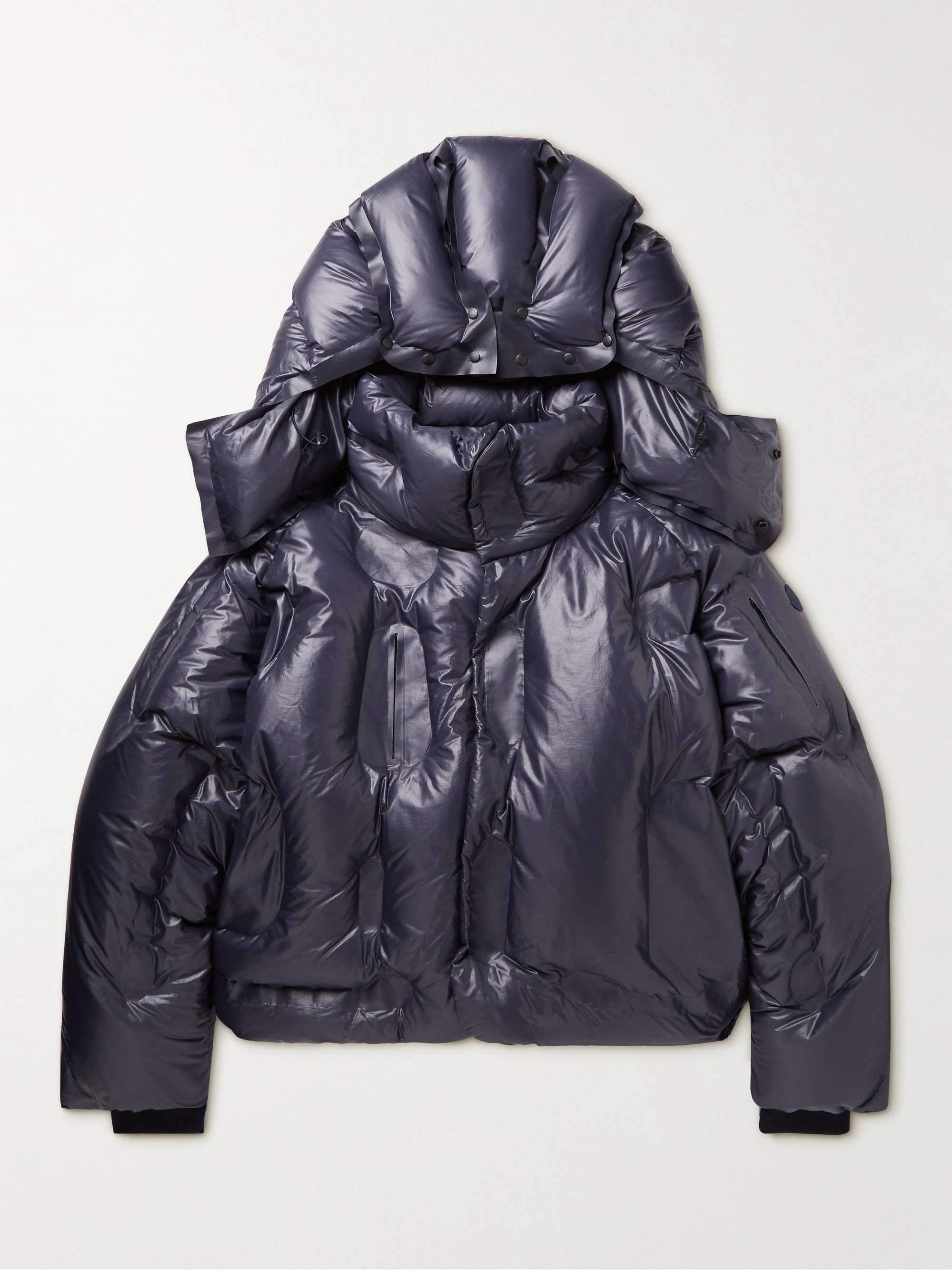 MONCLER GENIUS + Dingyun Zhang Josa Logo-Appliquéd Quilted Shell Hooded Down Jacket