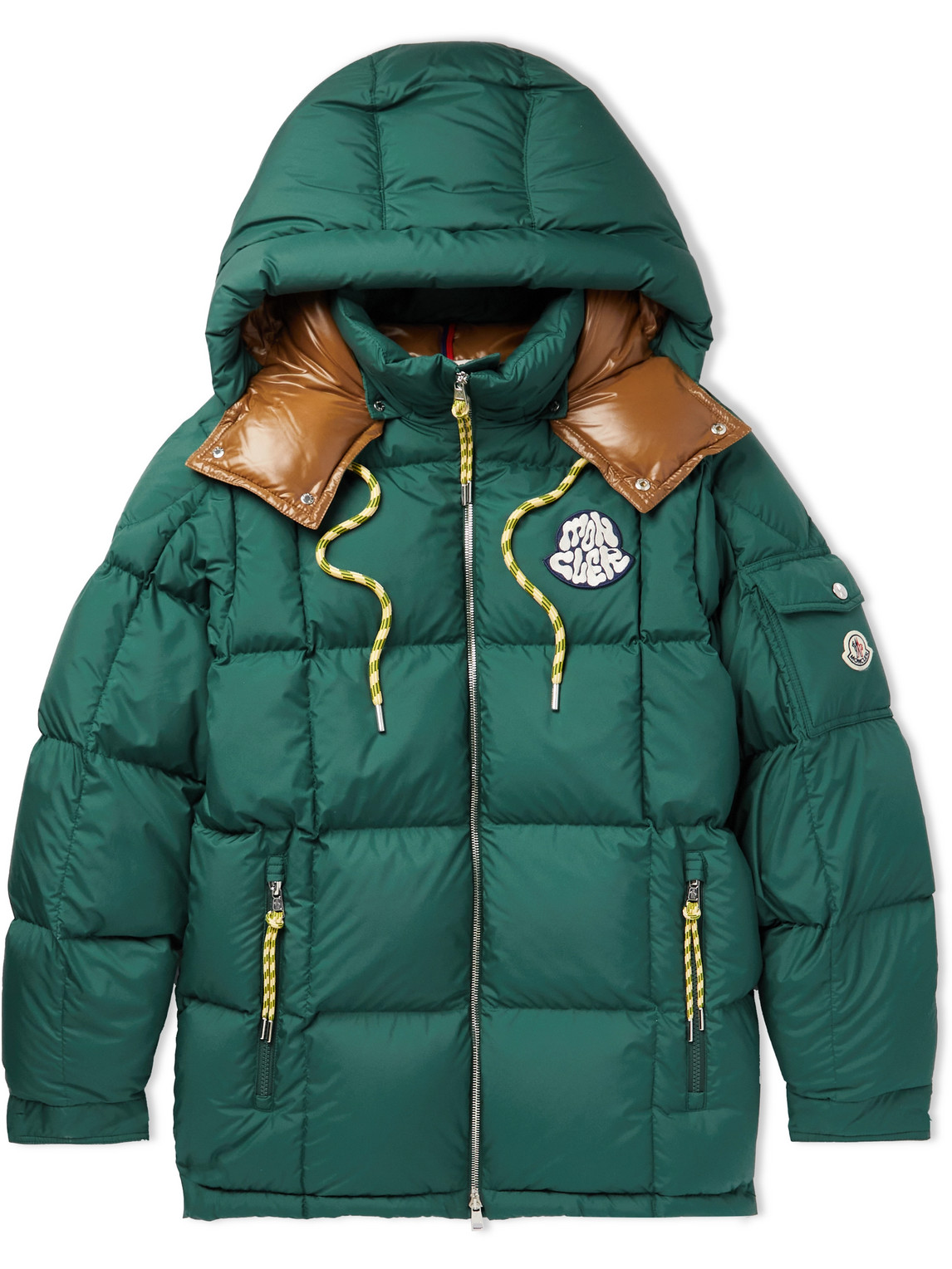 Moncler Mariveles Logo-Appliquéd Quilted Shell Hooded Down Jacket