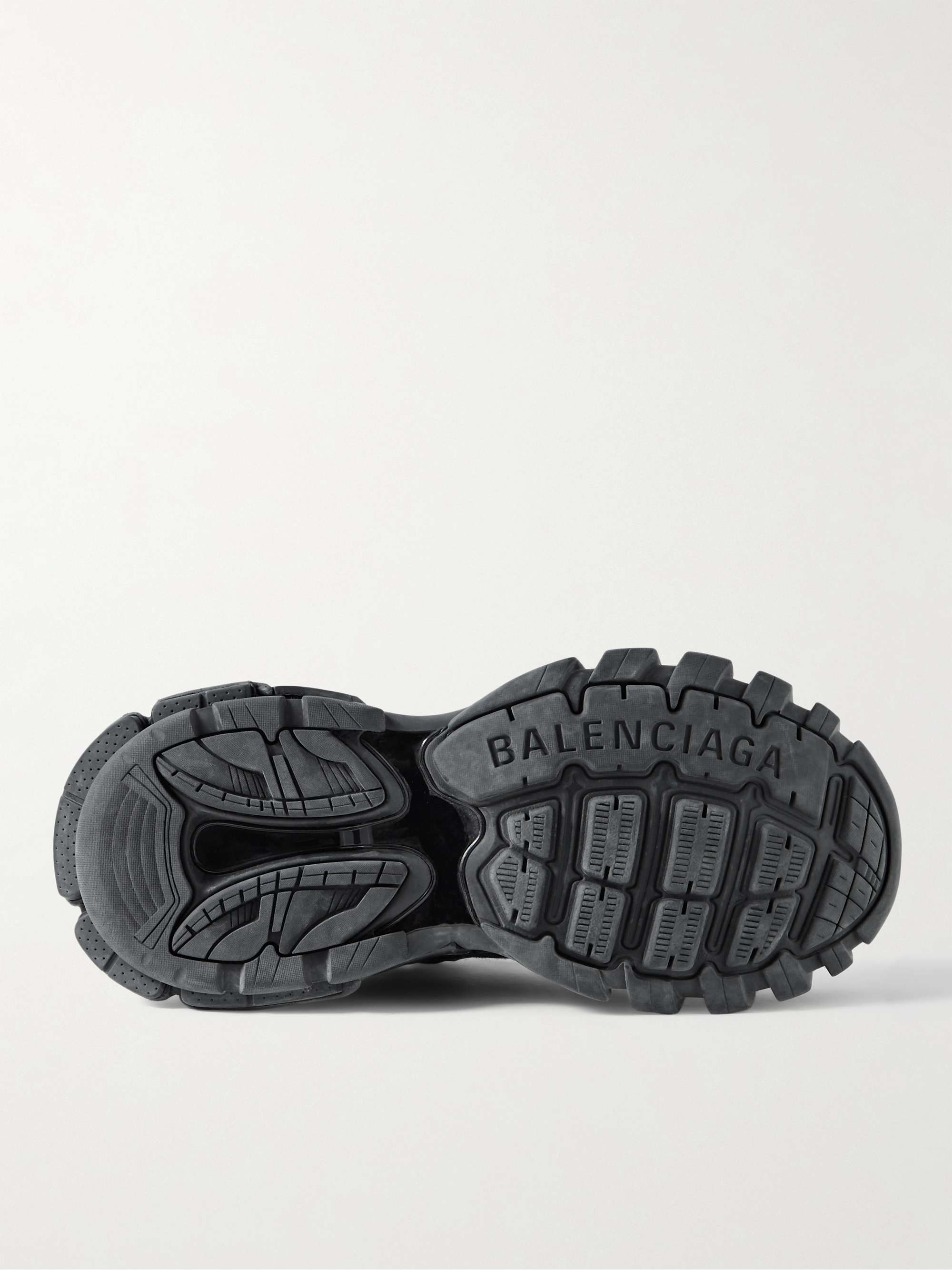 BALENCIAGA Track.3 Distressed Mesh and Nylon Sneakers
