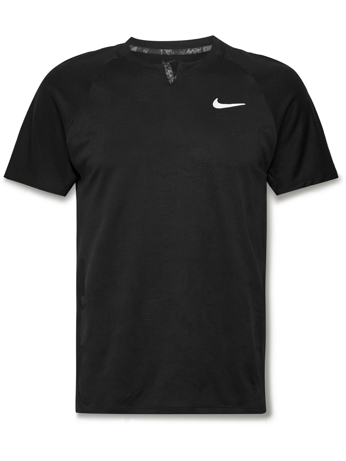 Nike Court Slam Slim-fit Dri-fit Tennis Shirt In Black | ModeSens