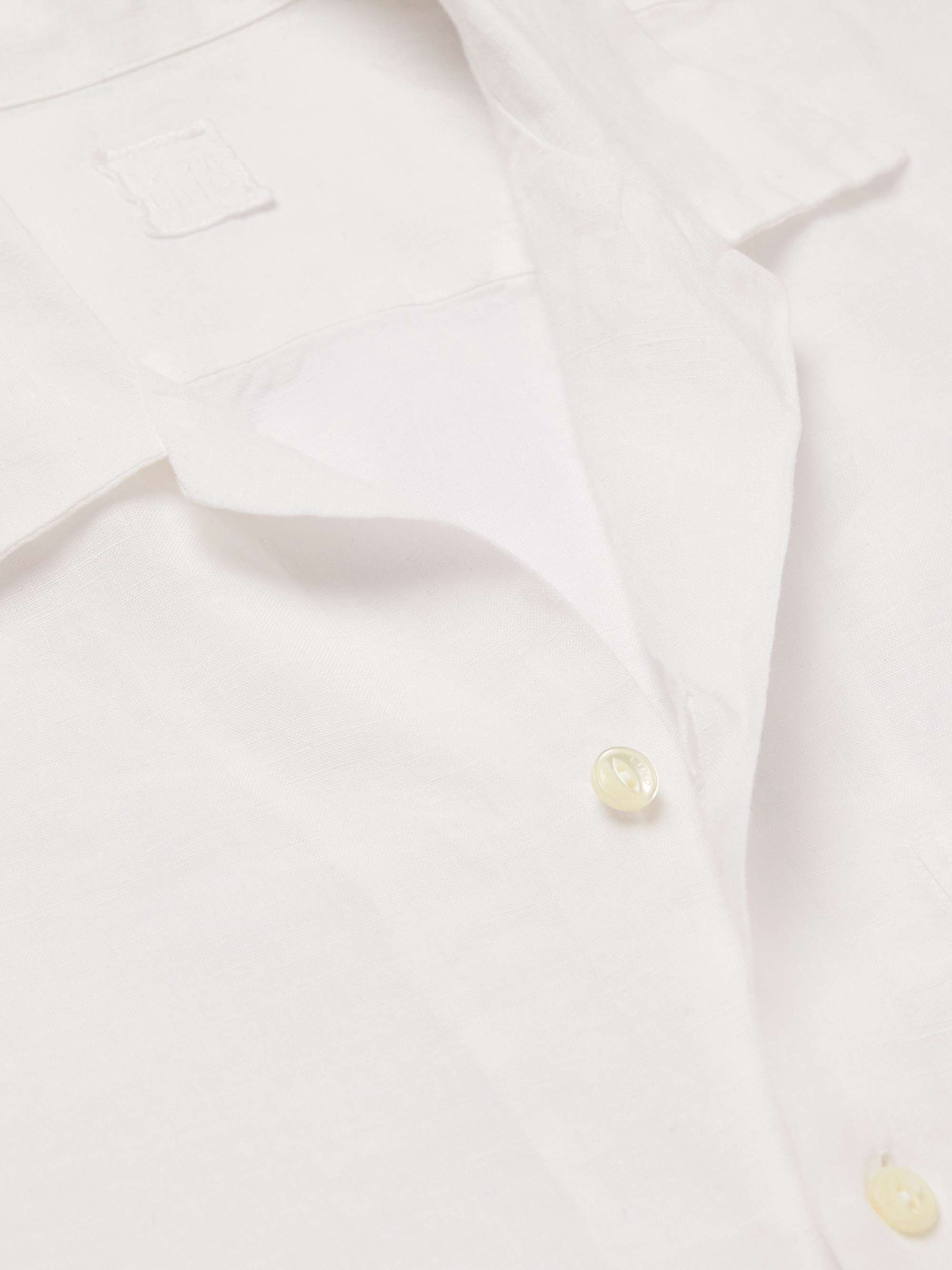 120% Camp-Collar Dip-Dyed Linen Shirt