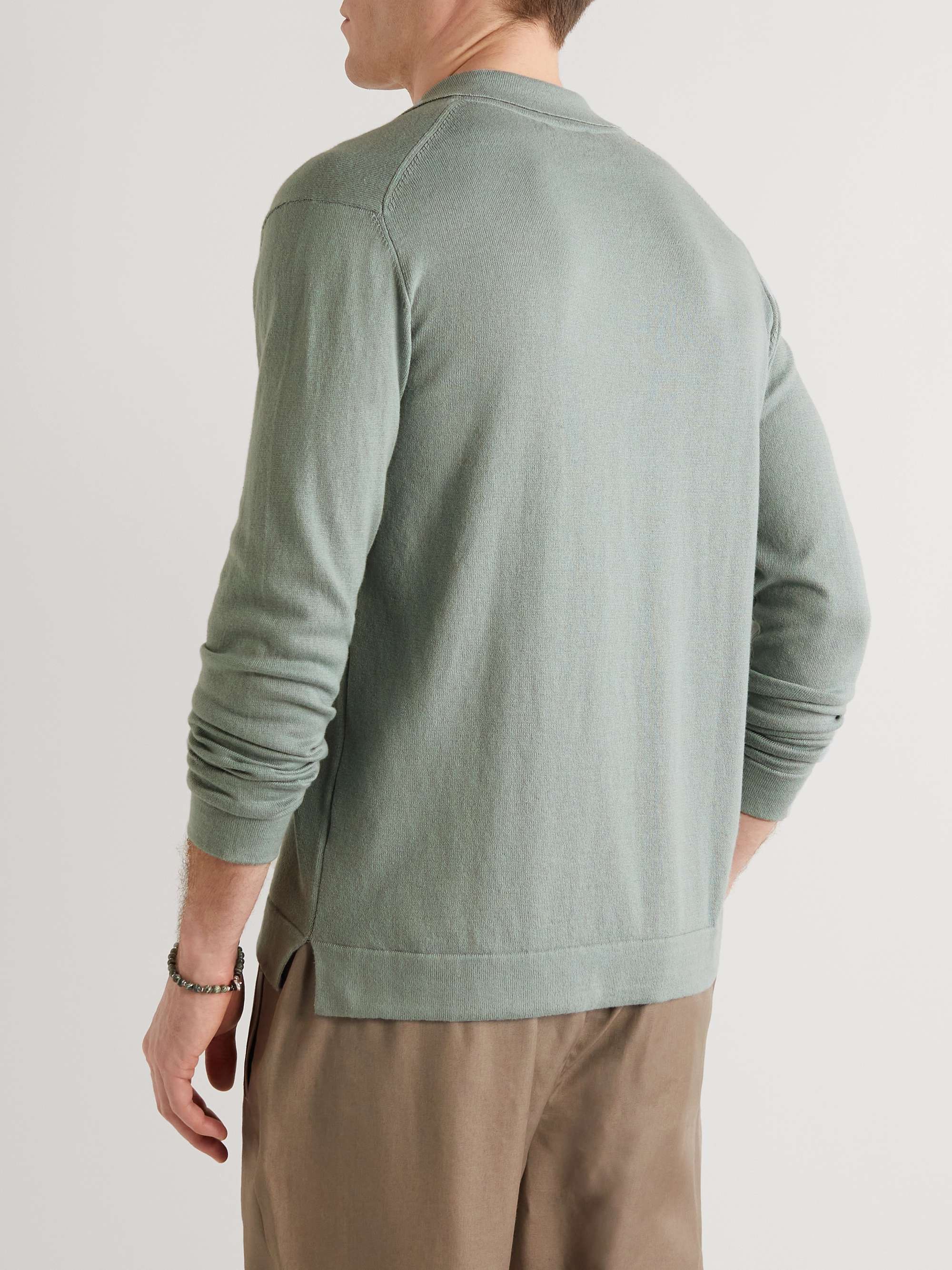 FRESCOBOL CARIOCA Aurelio Cotton and Wool-Blend Polo Shirt