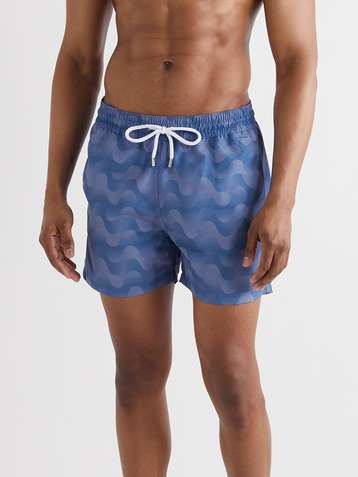 Mens Clothing Beachwear Boardshorts and swim shorts Save 44% Frescobol Carioca Patterned Swim Shorts in White for Men 