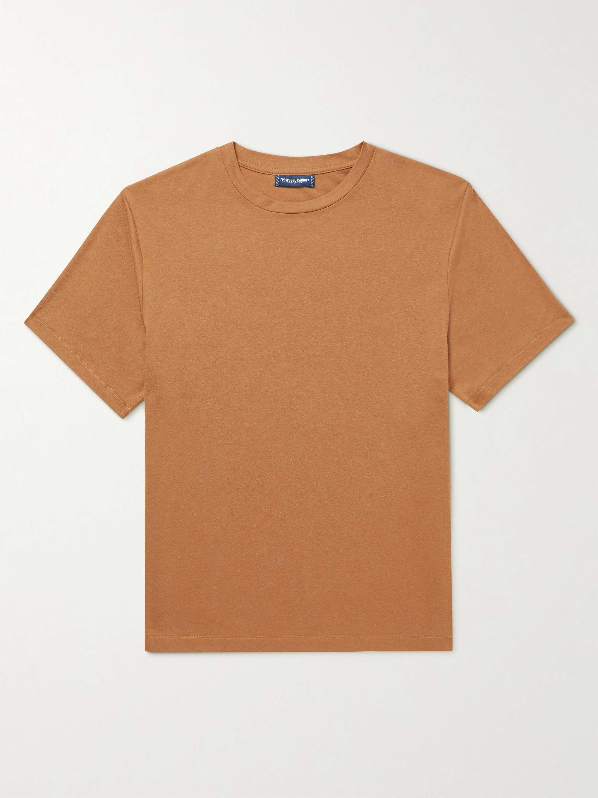 FRESCOBOL CARIOCA Cotton and Linen-Blend Jersey T-Shirt