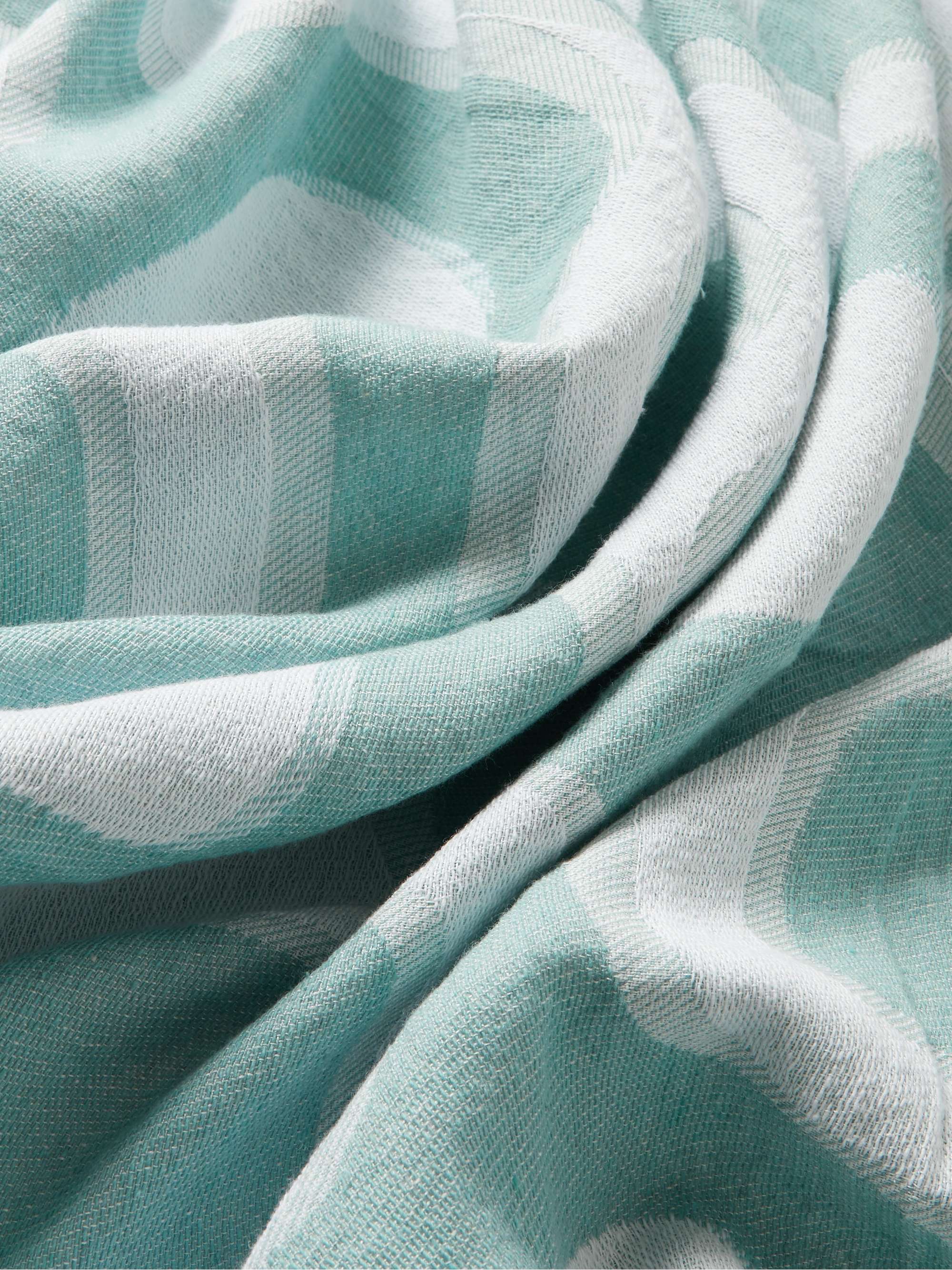 FRESCOBOL CARIOCA Cotton and Linen-Blend Jacquard Beach Blanket