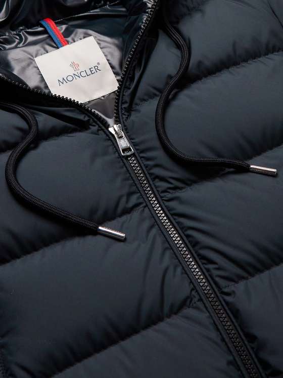 Black Cardere Logo-Print Quilted Shell Hooded Down Jacket | MONCLER ...