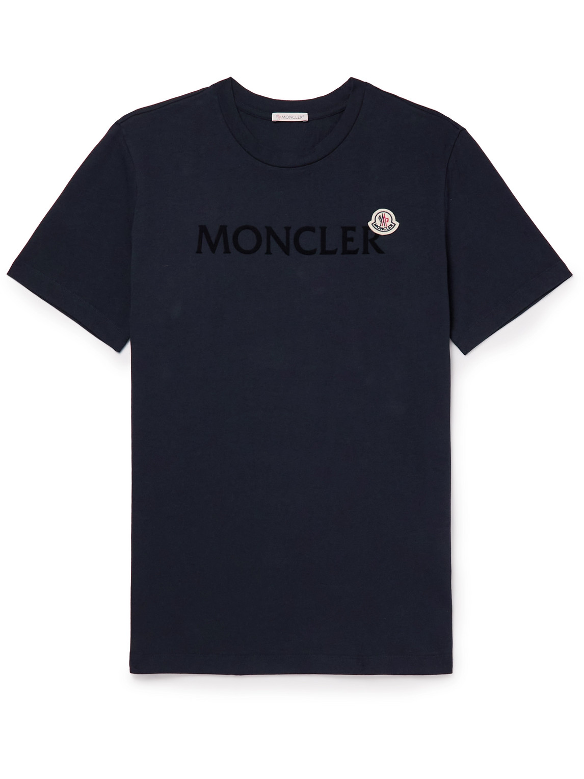 Moncler Logo-Flocked Cotton-Jersey T-Shirt