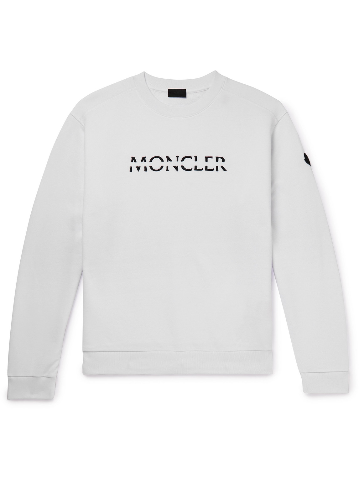 Moncler Logo-Embroidered Cotton-Jersey Sweatshirt