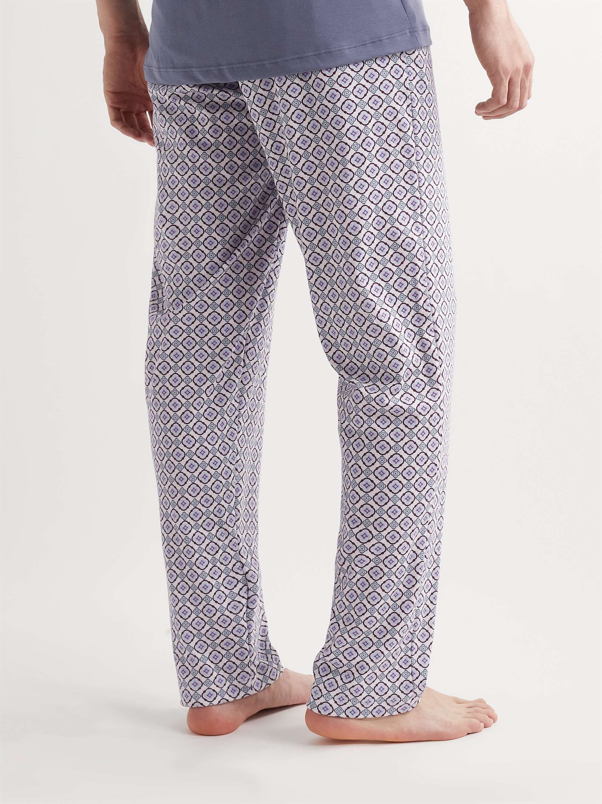 HANRO Night & Day Printed Cotton-Jersey Pyjama Trousers