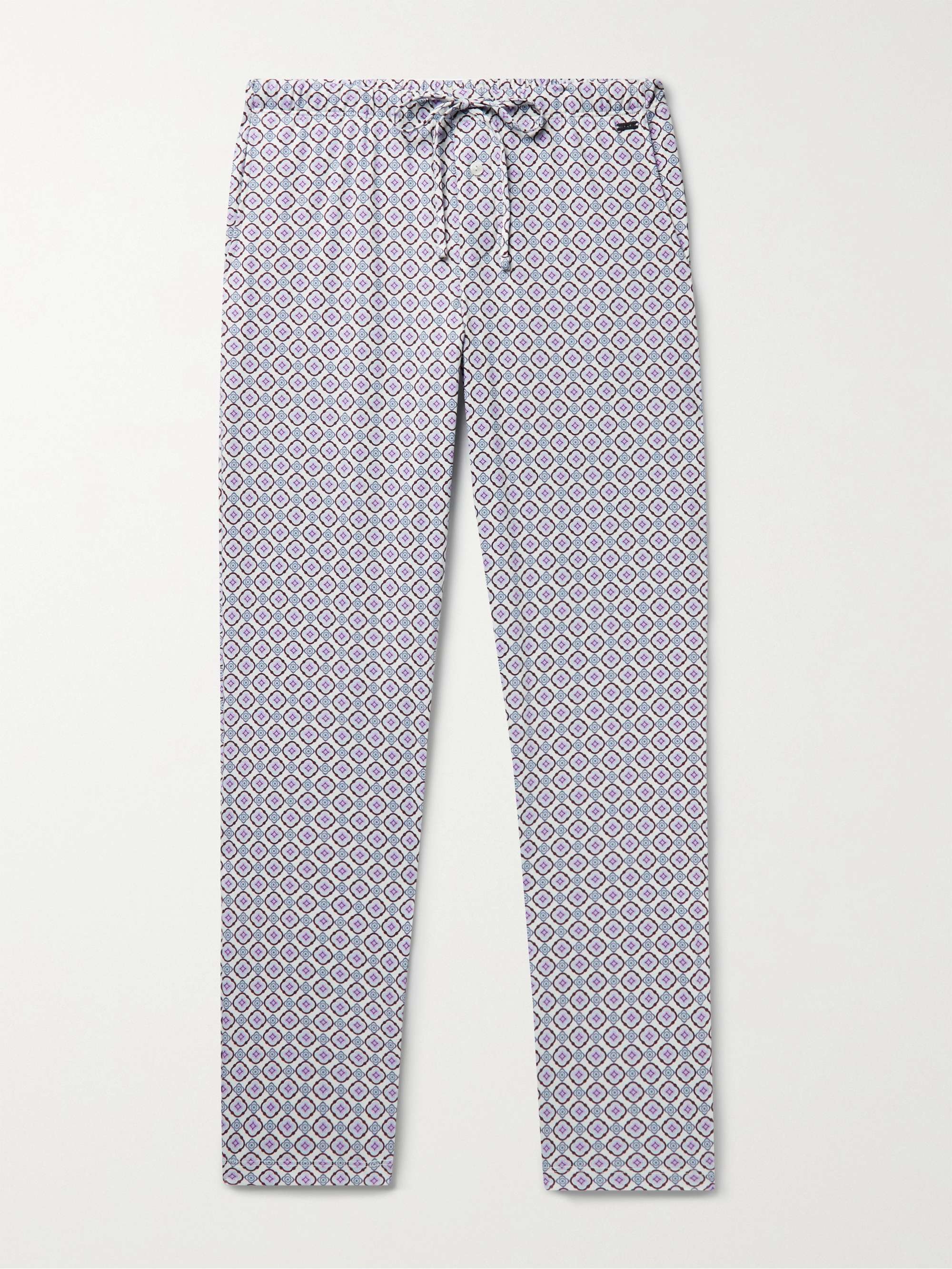 HANRO Night & Day Printed Cotton-Jersey Pyjama Trousers