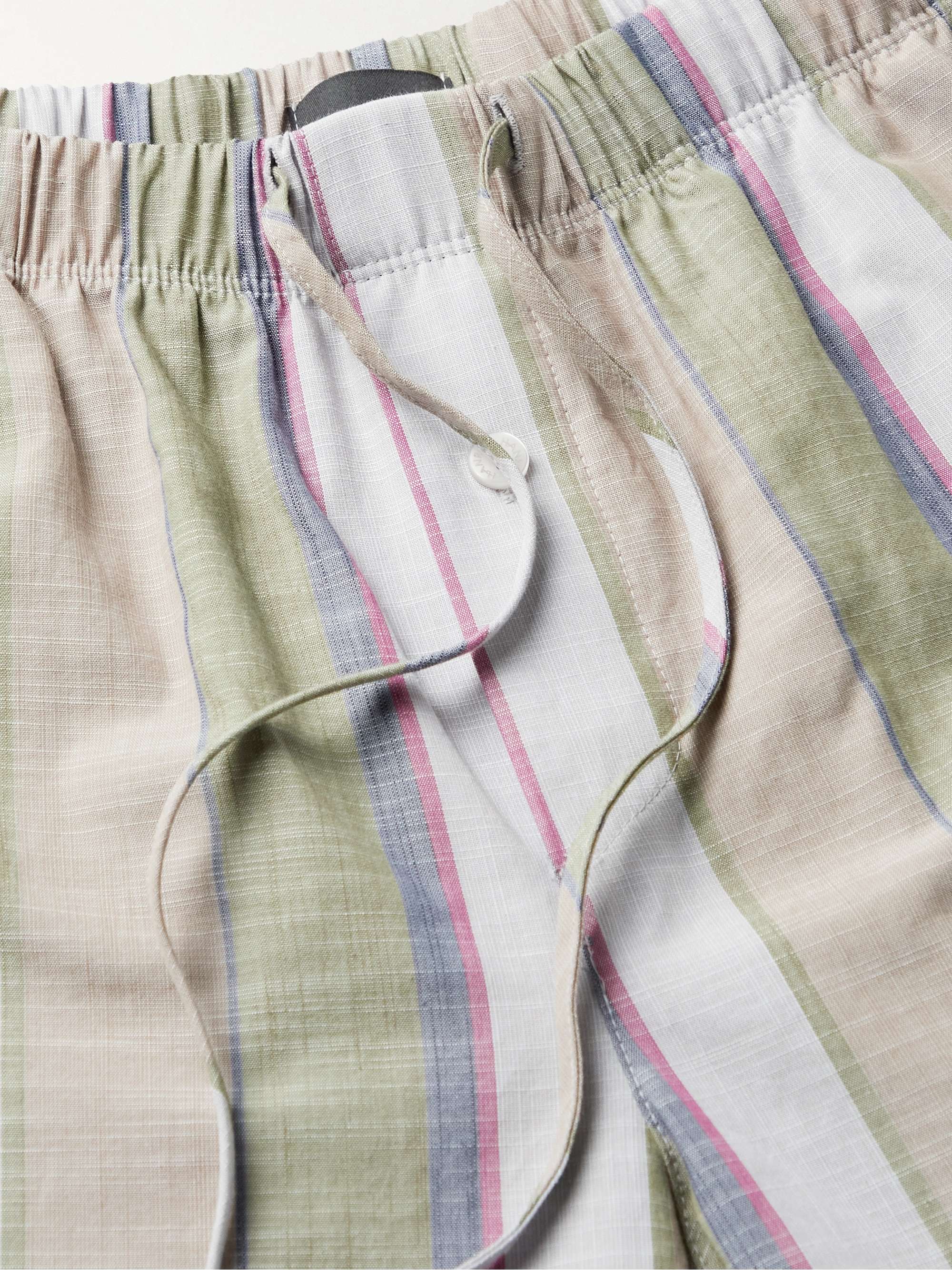 HANRO Night & Day Striped Cotton Pyjama Trousers