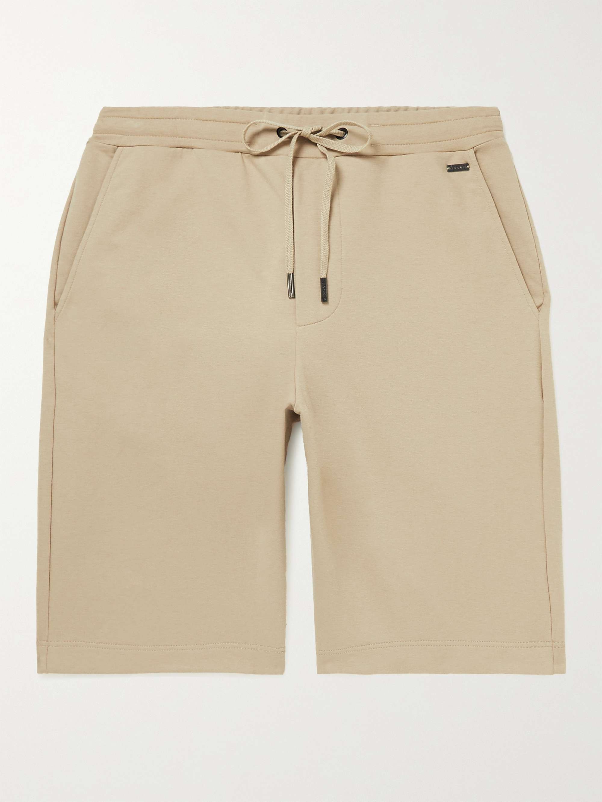 HANRO Straight-Leg Stretch-Cotton Jersey Drawstring Shorts
