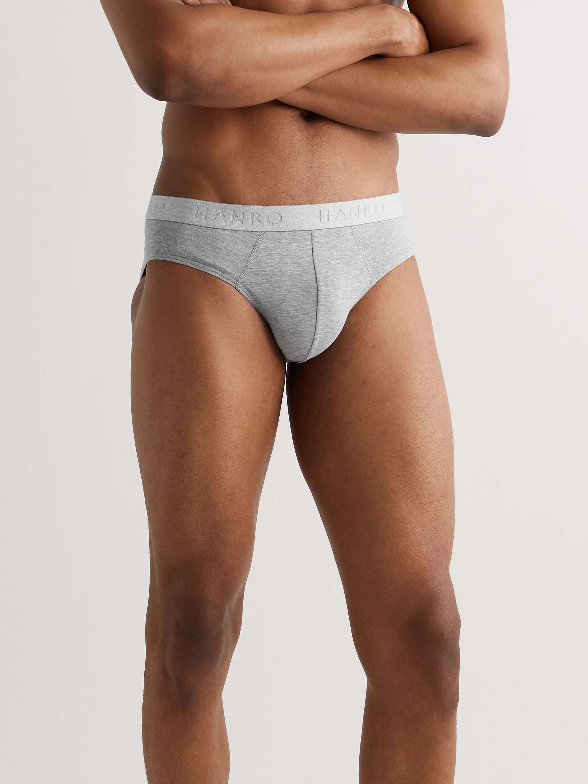 HANRO Two-Pack Stretch-Cotton Jersey Briefs