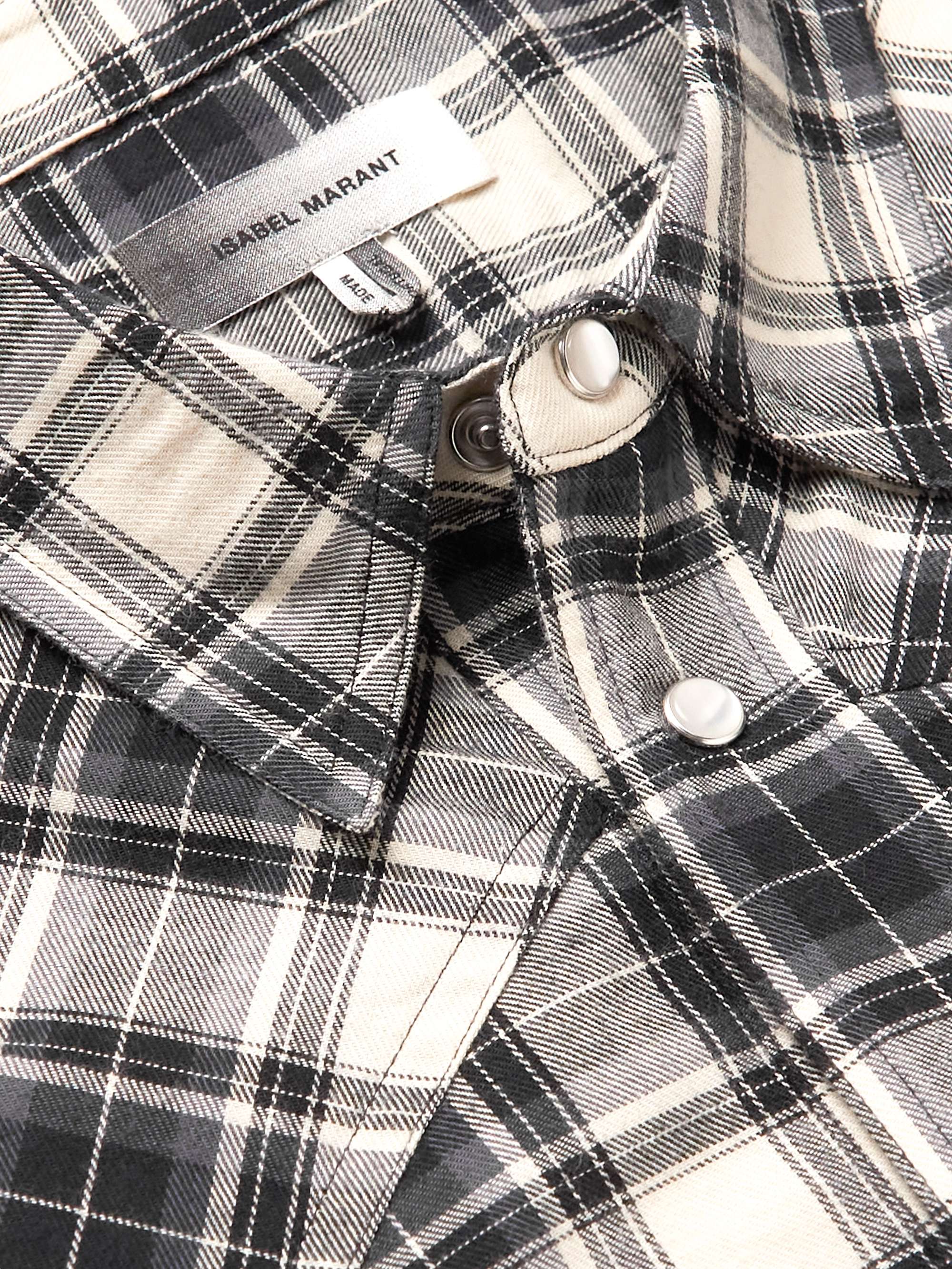 ISABEL MARANT Manem Checked Organic Cotton-Flannel Shirt