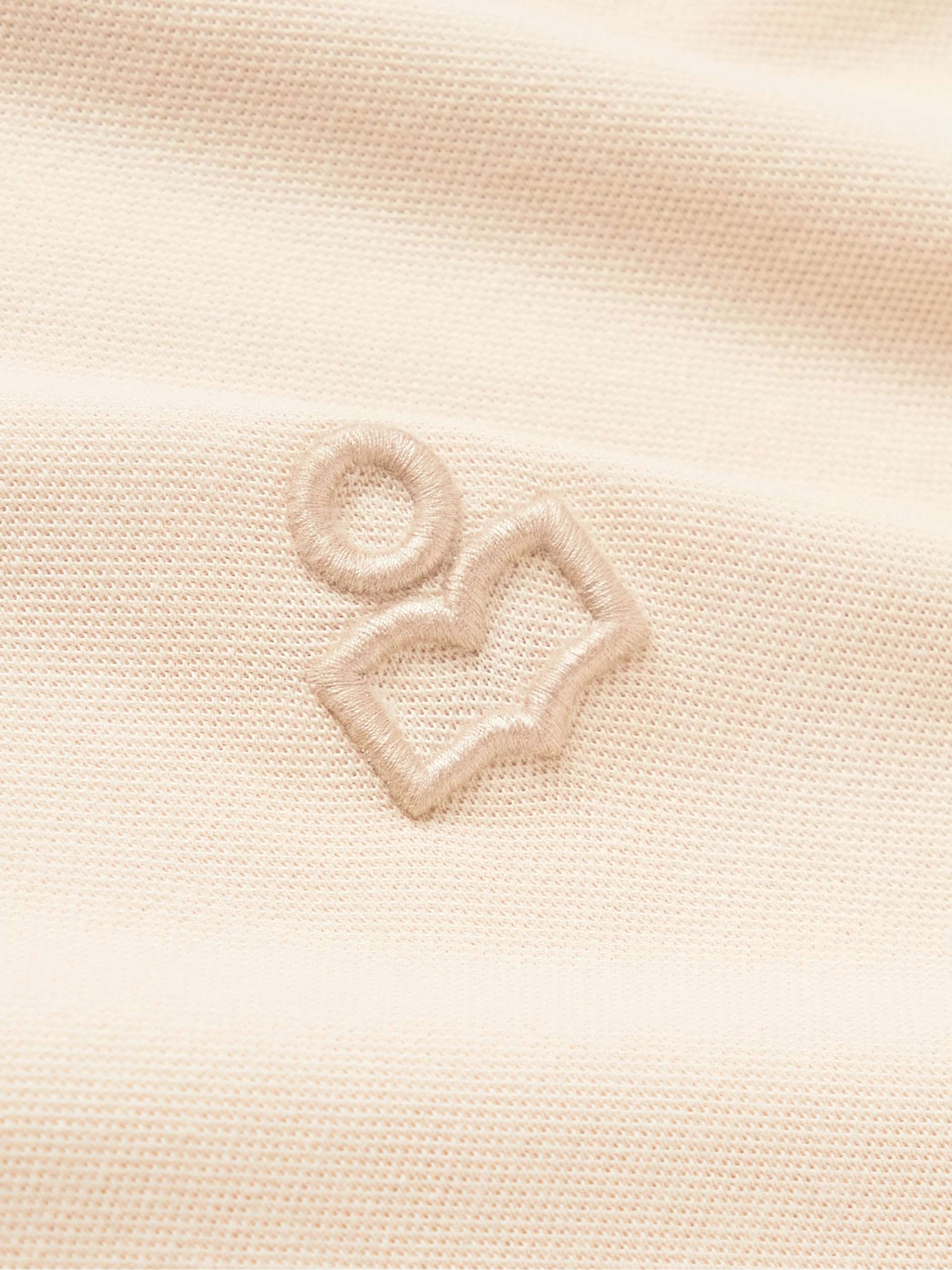 ISABEL MARANT Anafiko Logo-Embroidered Cotton-Piqué Polo Shirt