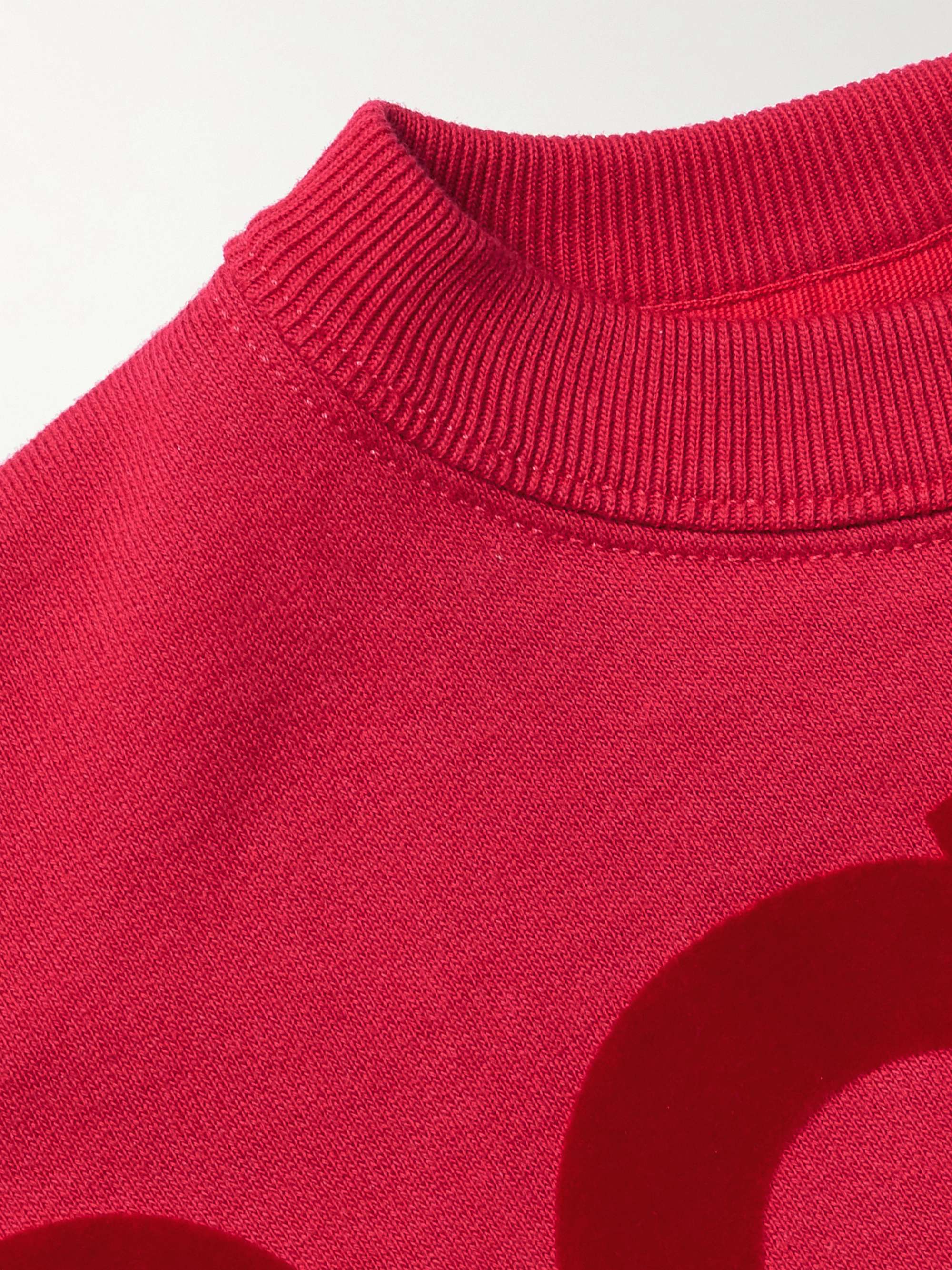 ISABEL MARANT Howley Logo-Flocked Cotton-Blend Jersey Sweatshirt