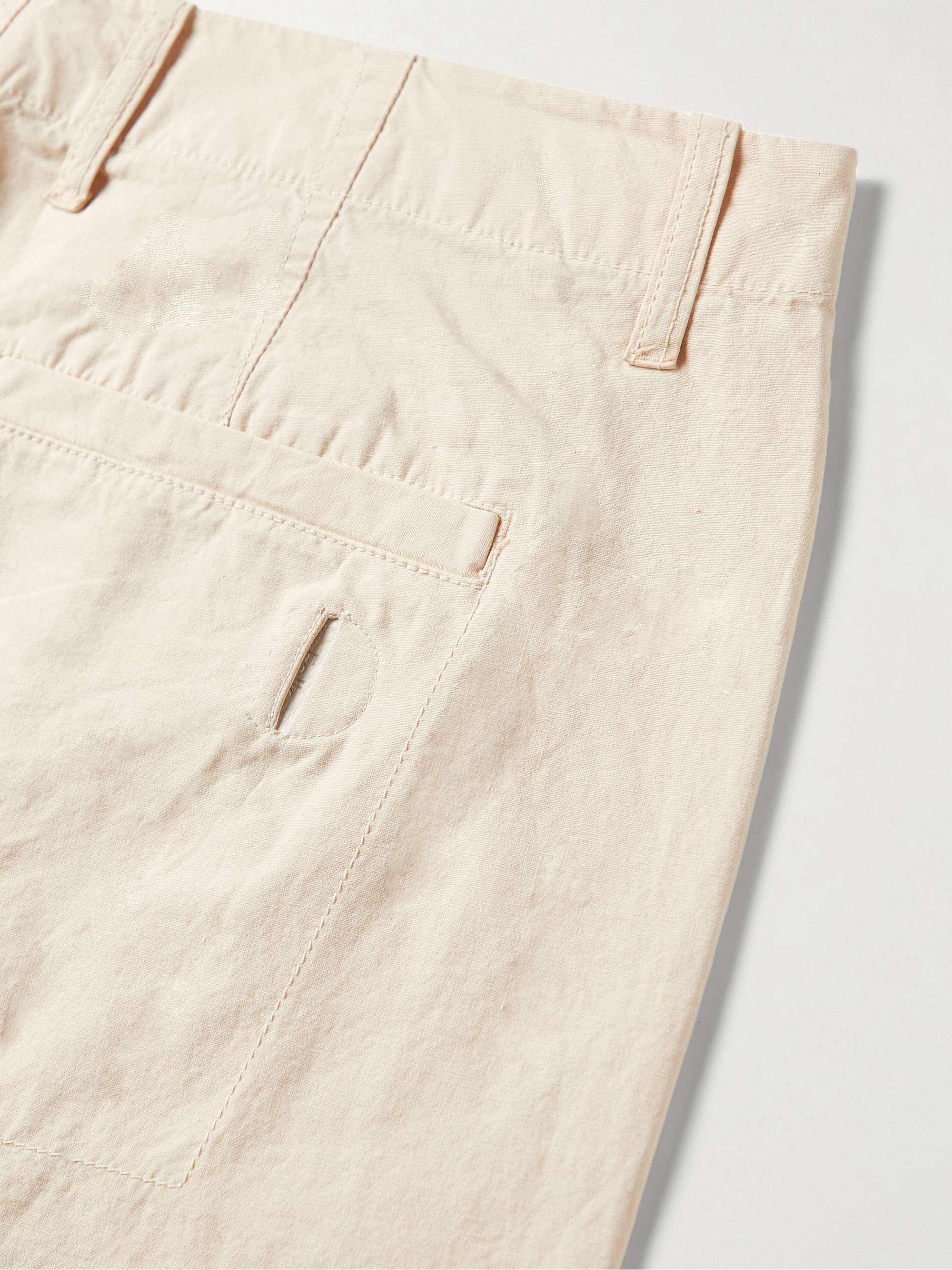 FOLK + Damien Poulain Assembly Tapered Crinkled-Cotton Trousers