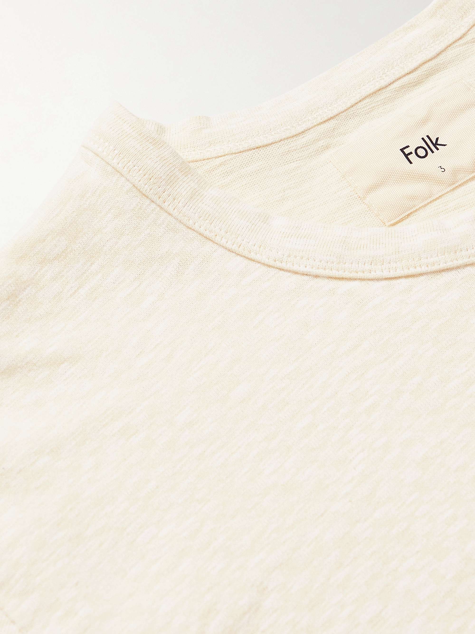 FOLK Slub Cotton-Jersey T-Shirt