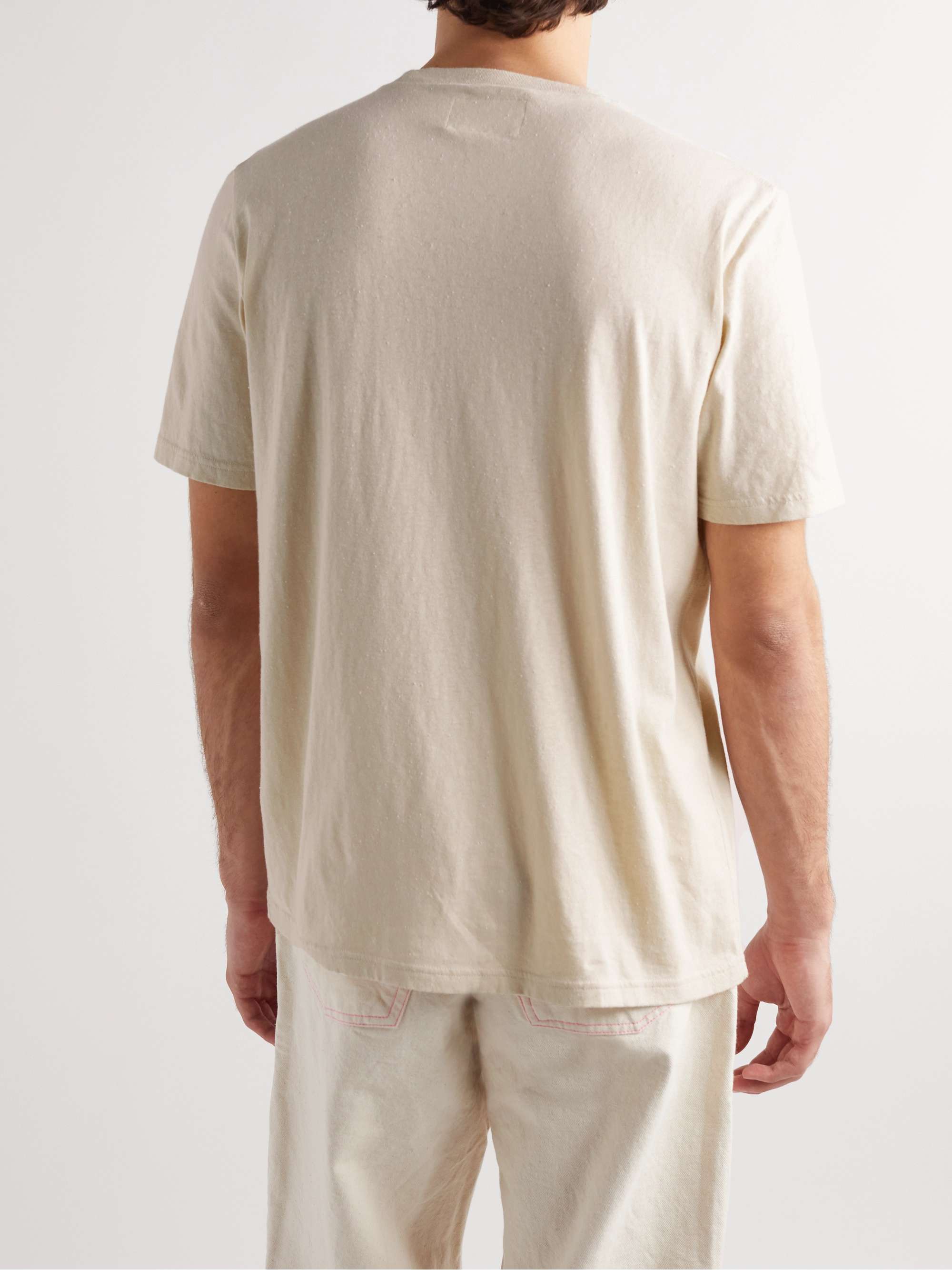 FOLK Assembly Nep Organic Cotton-Blend Jersey T-Shirt
