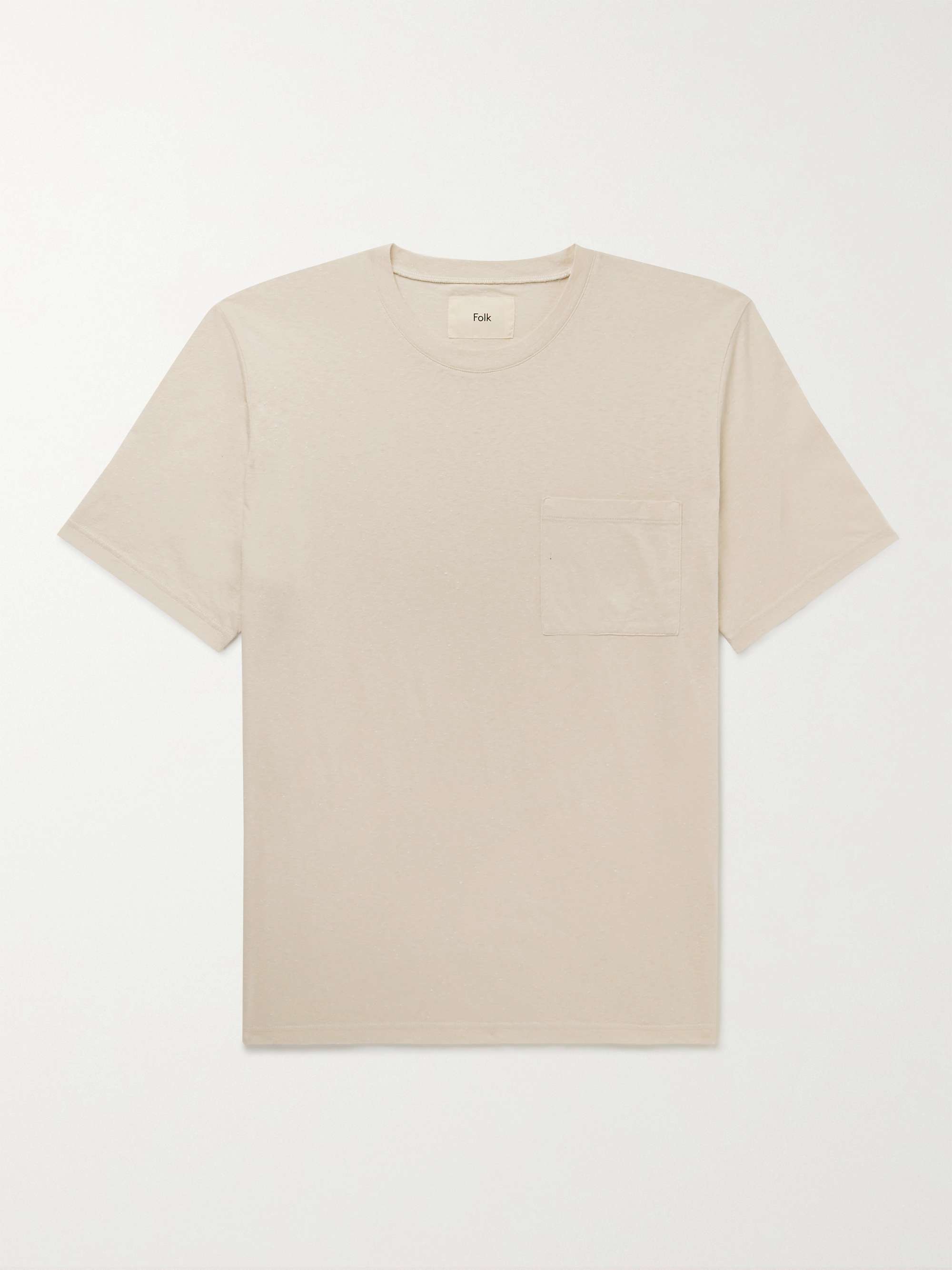FOLK Assembly Organic Cotton-Blend Jersey T-Shirt