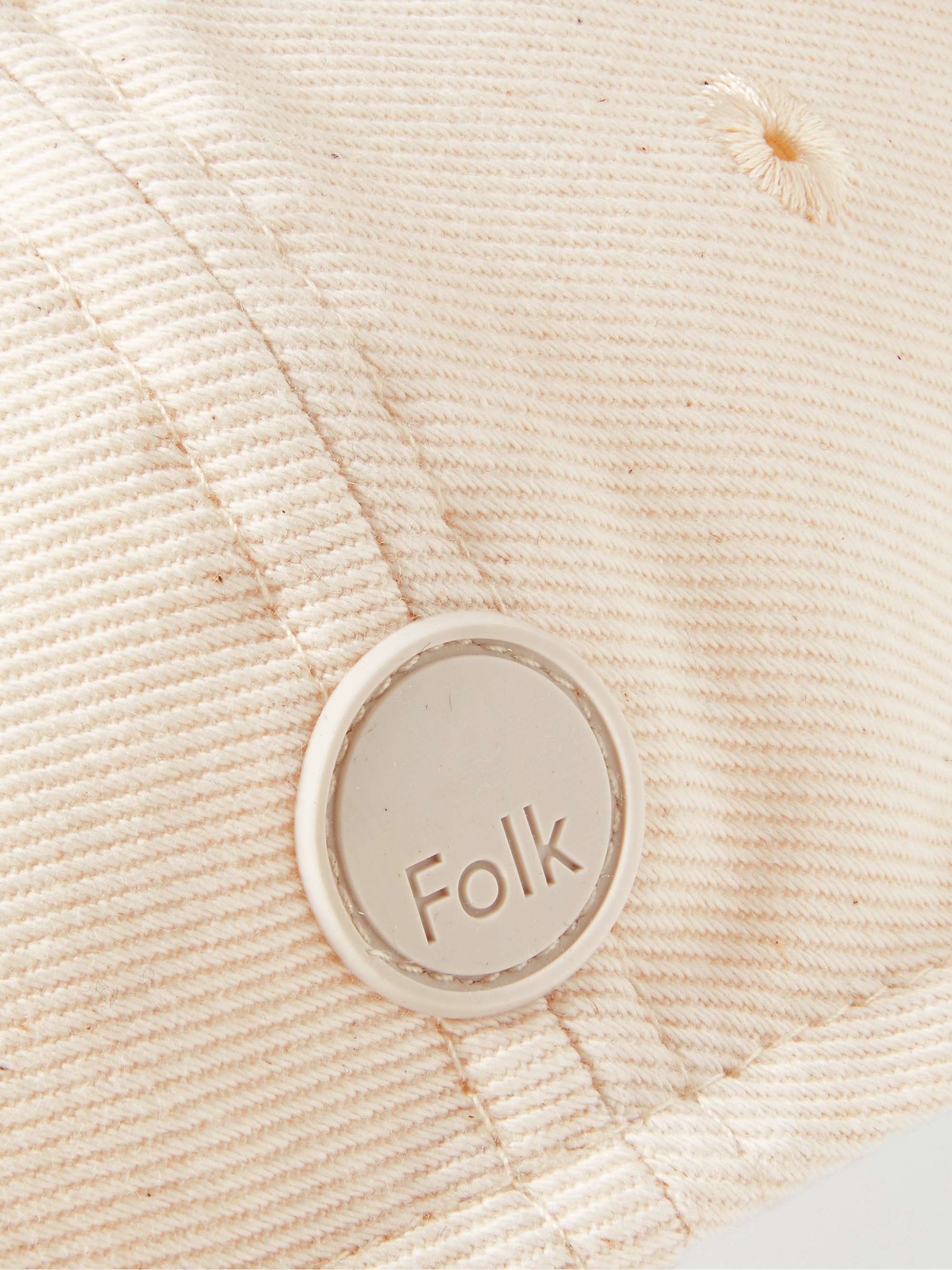 FOLK Logo-Appliquéd Cotton-Twill Baseball Cap