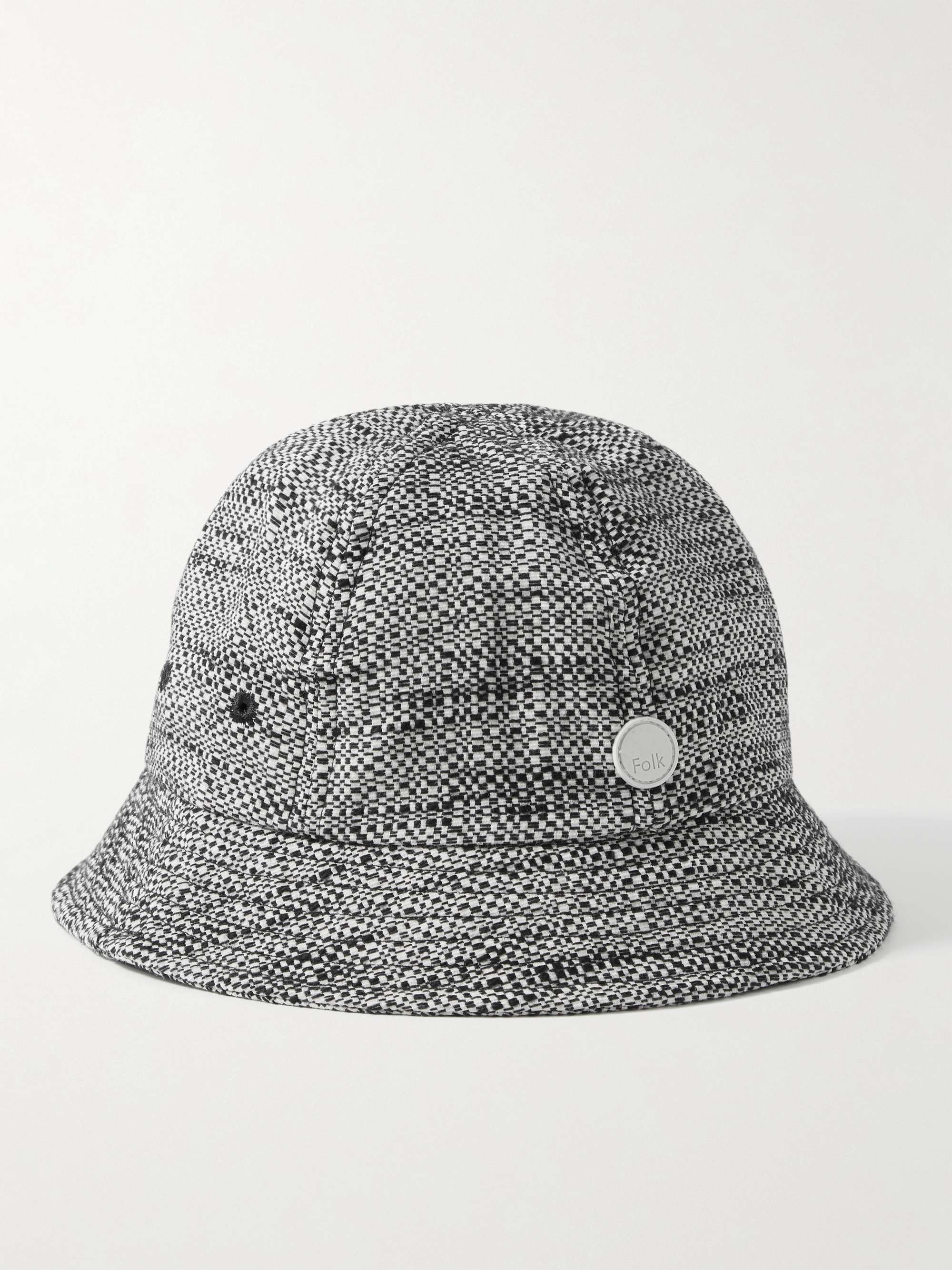 FOLK Logo-Appliquéd Printed Cotton-Blend Bucket Hat