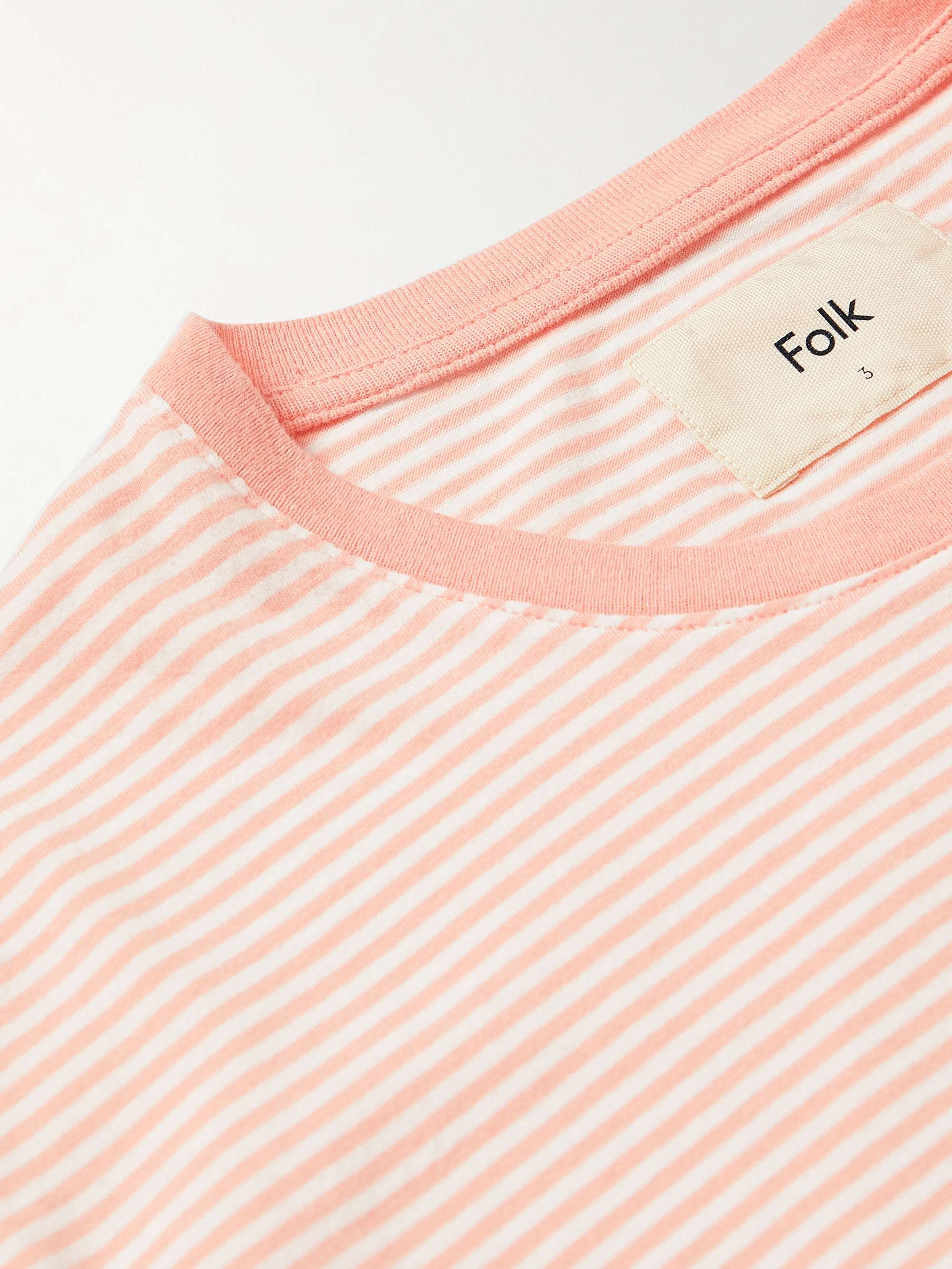 FOLK Striped cotton-jersey T-shirt