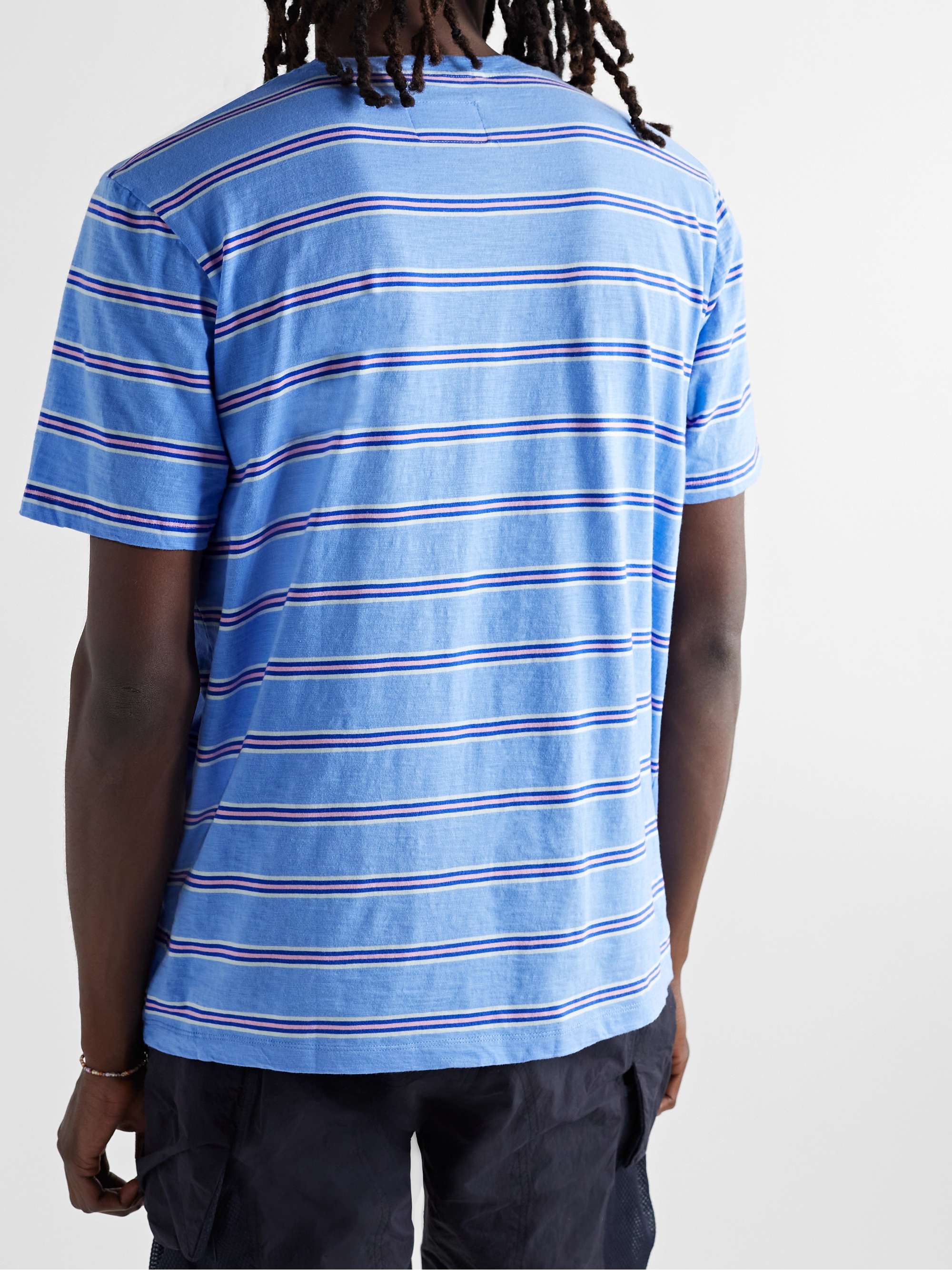 FOLK Striped Cotton-Jersey T-Shirt