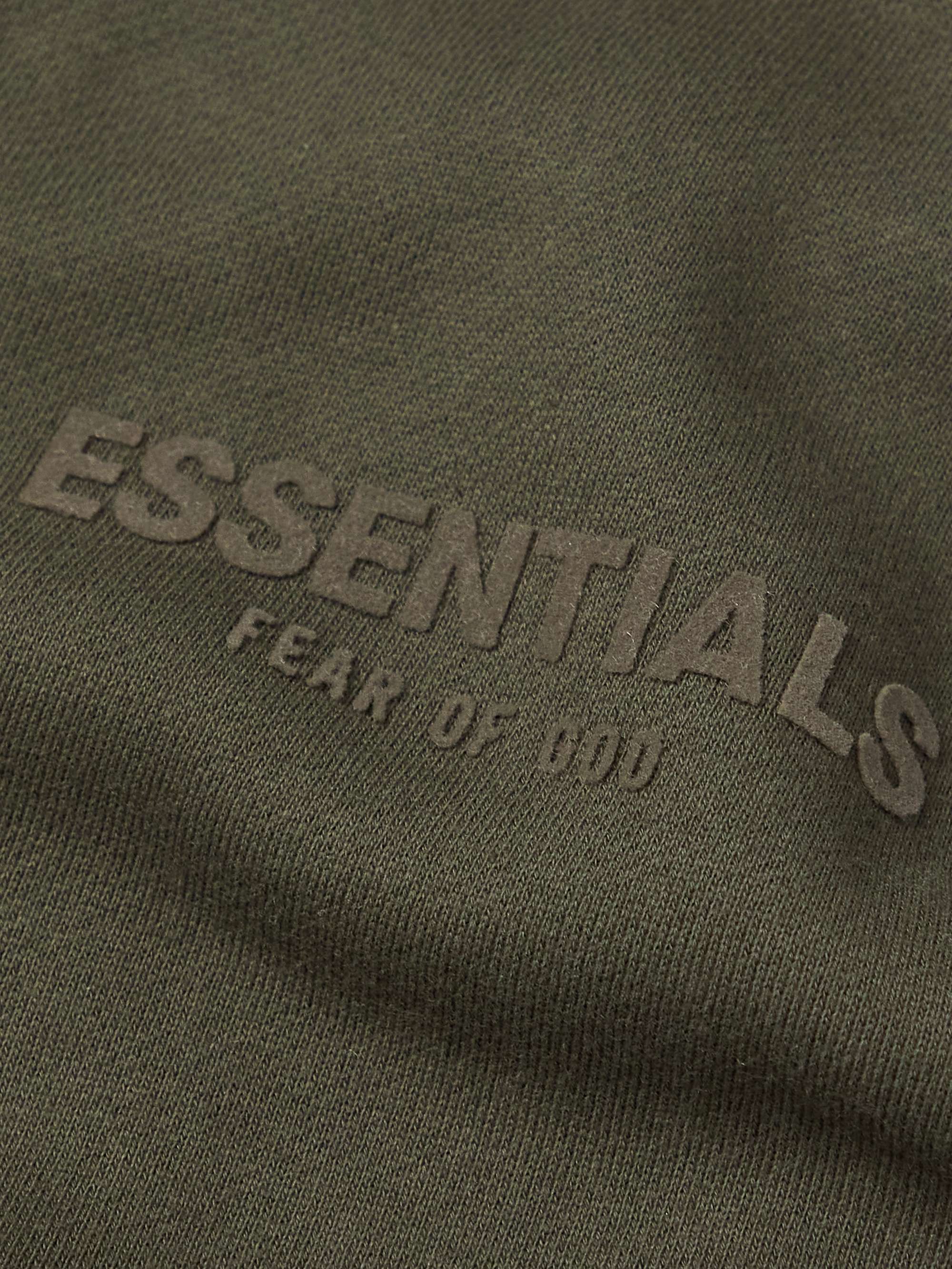 FEAR OF GOD ESSENTIALS Logo-Appliquéd Cotton-Blend Jersey Sweatshirt
