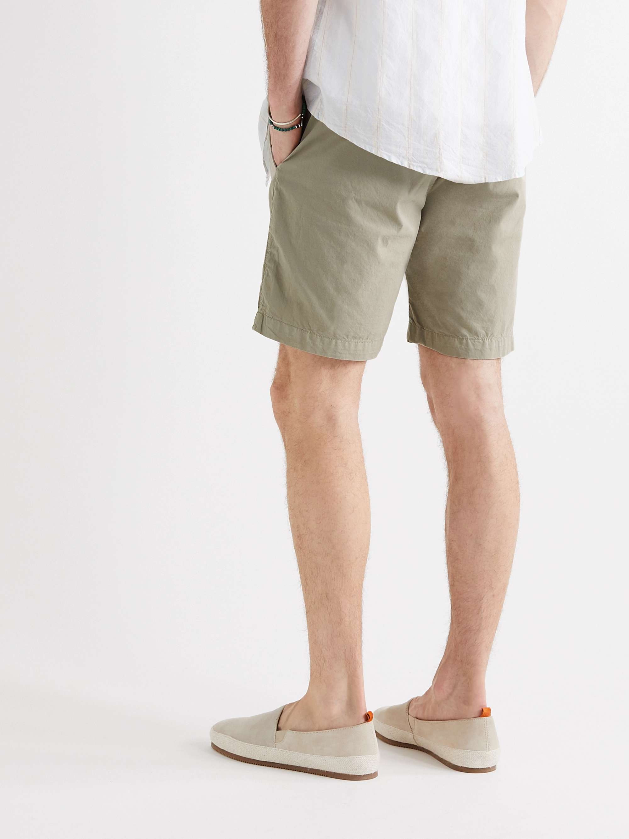 HARTFORD Tank Straight-Leg Linen Drawstring Shorts