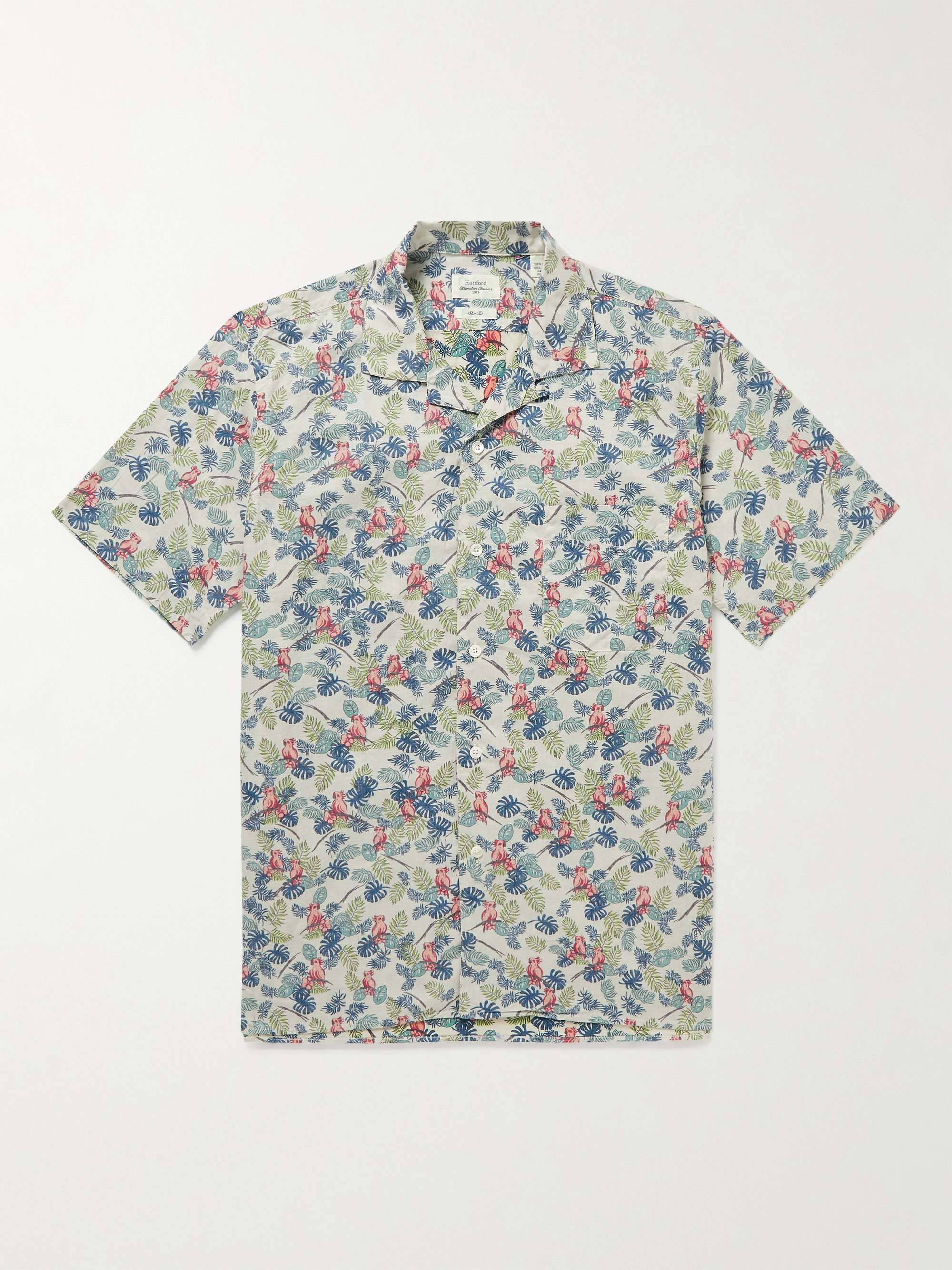 HARTFORD Slam 02 Camp-Collar Printed Cotton Shirt