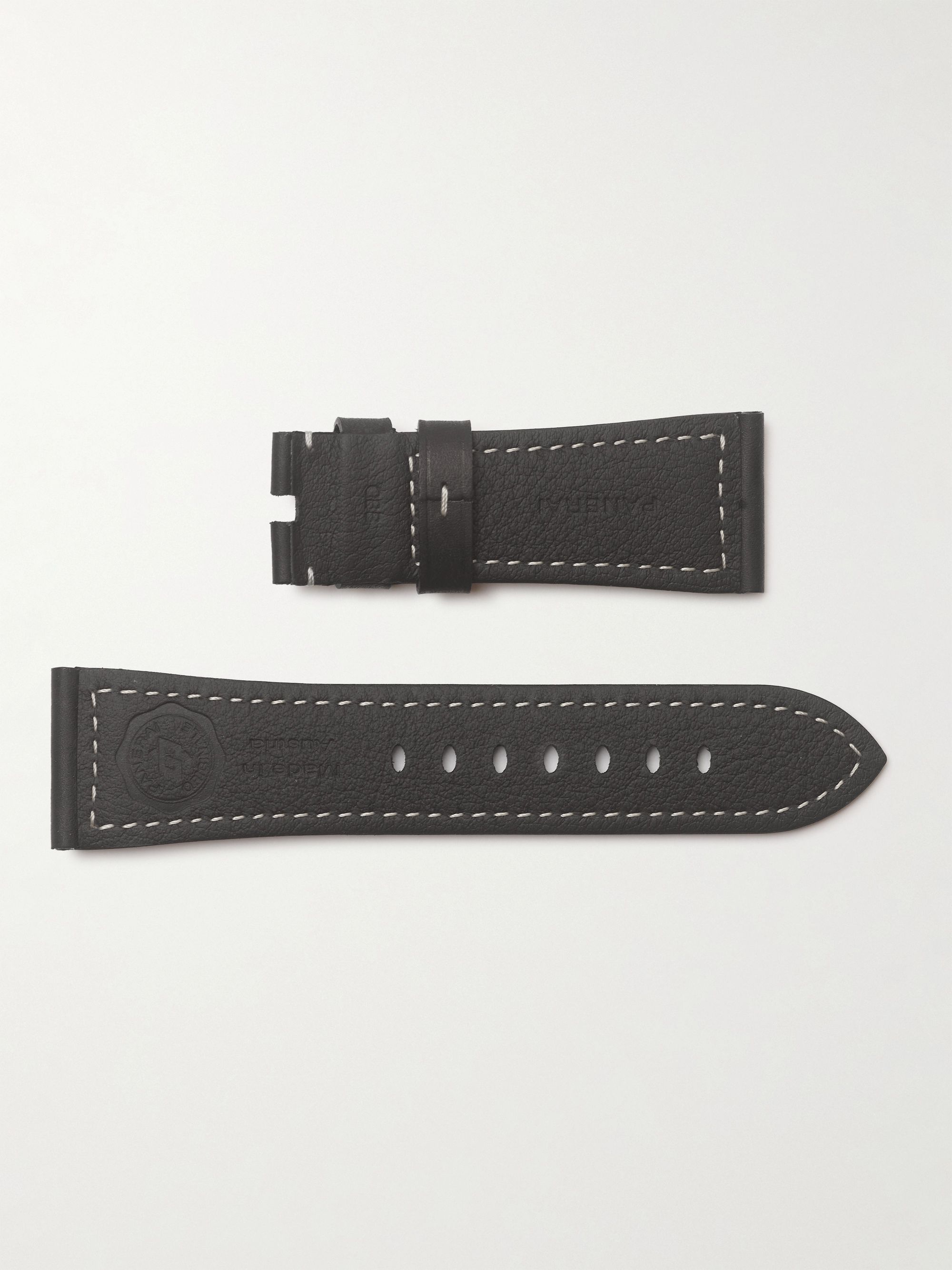 PANERAI Topstitched Leather Watch Strap