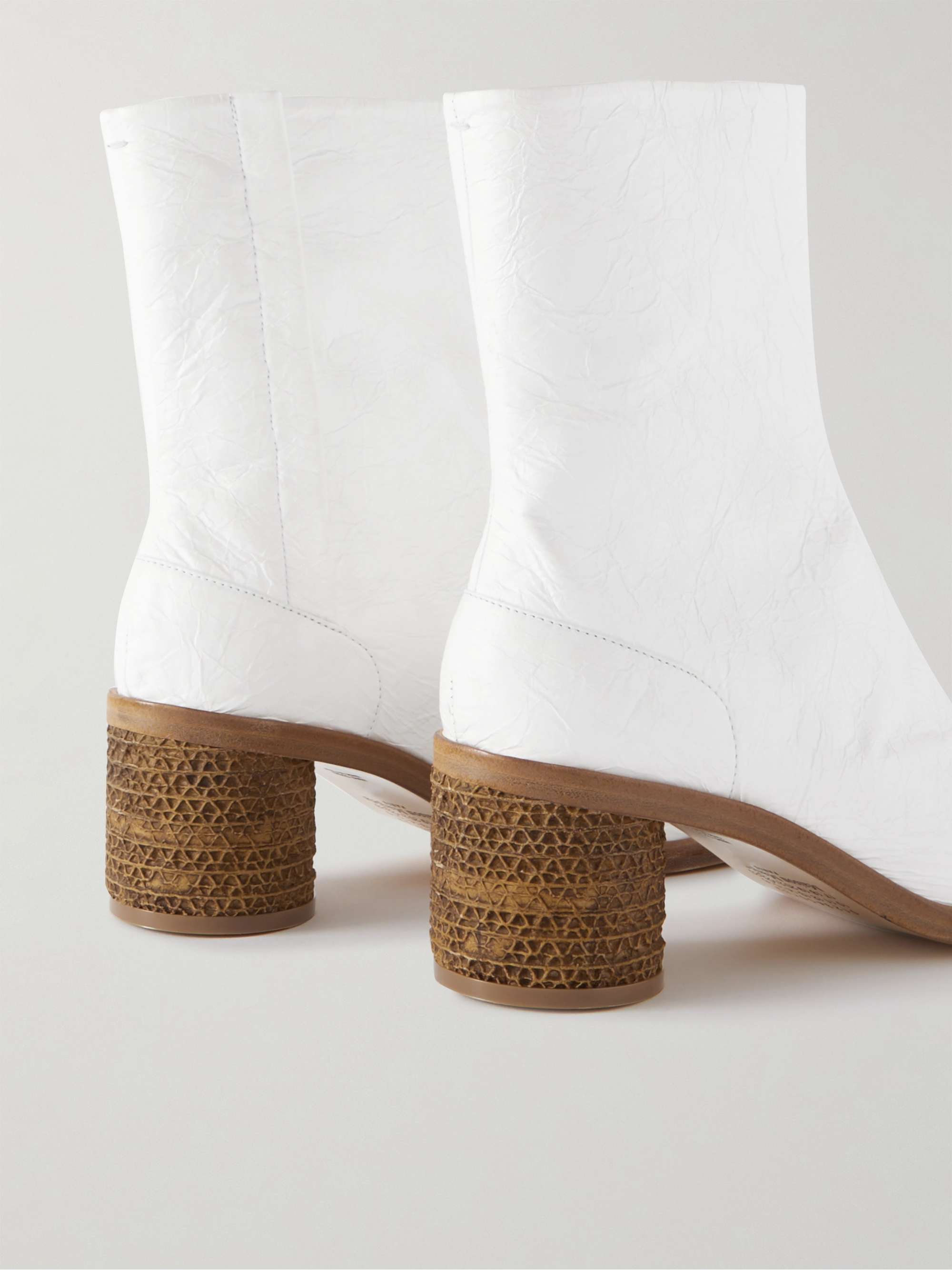 MAISON MARGIELA Tabi Split-Toe Textured-Leather Boots
