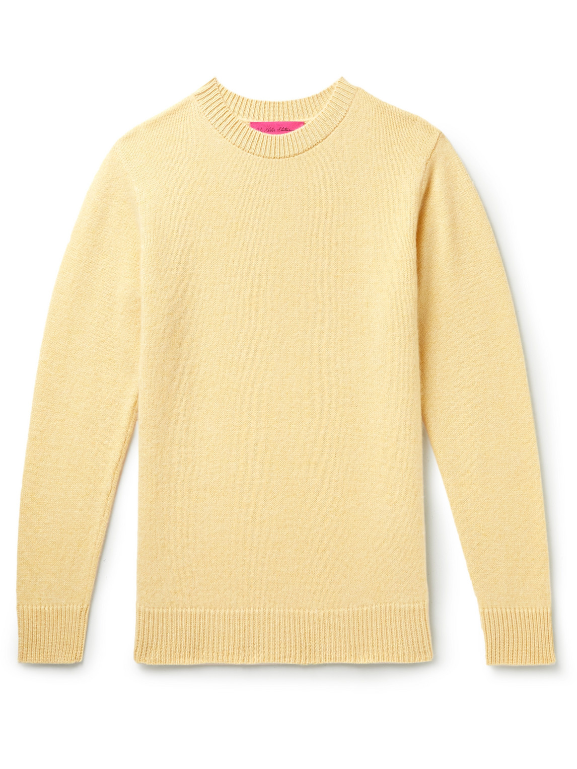 The Elder Statesman Cashmere Sweater In Yellow